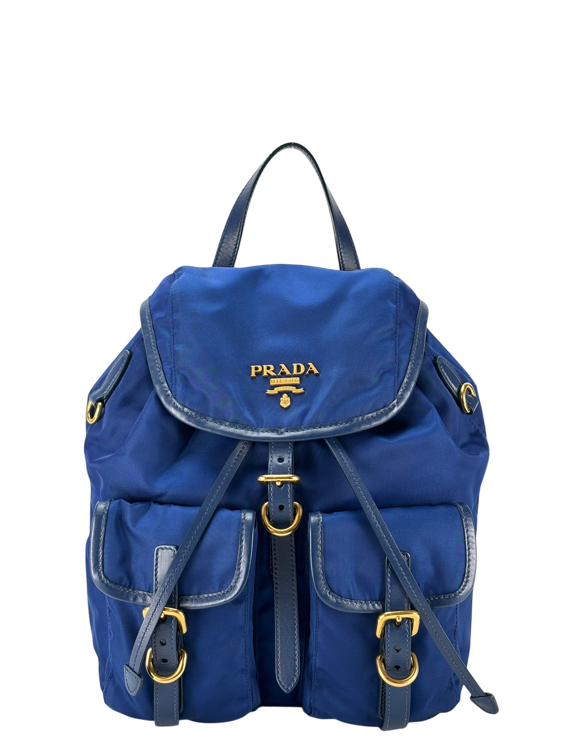 PRADA - Blue Re-Nylon Backbag Small