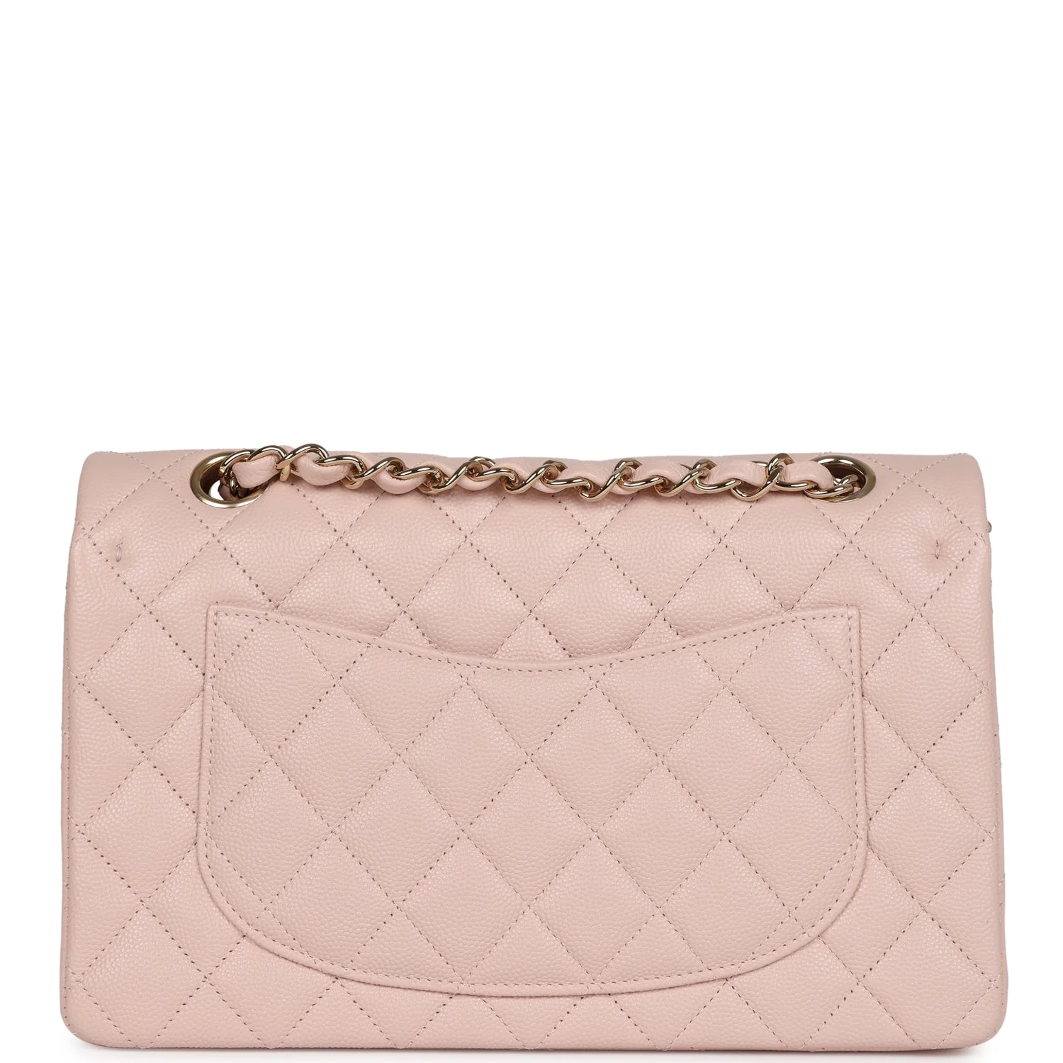 Chanel Small Classic Double Flap Bag Light Pink Caviar Gold Hardware
