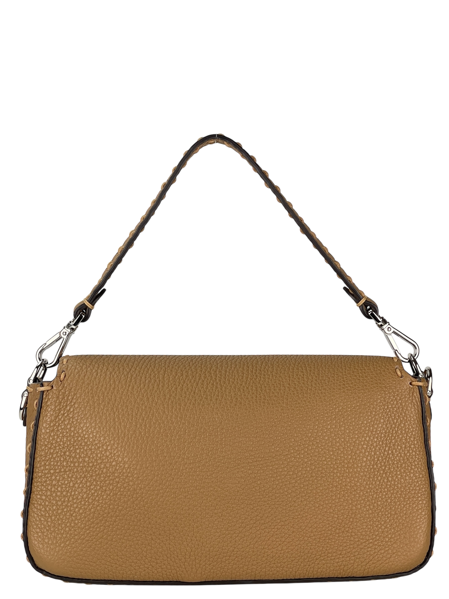 FENDI - Beige Calfskin 2way Selleria Baguette Handbag
