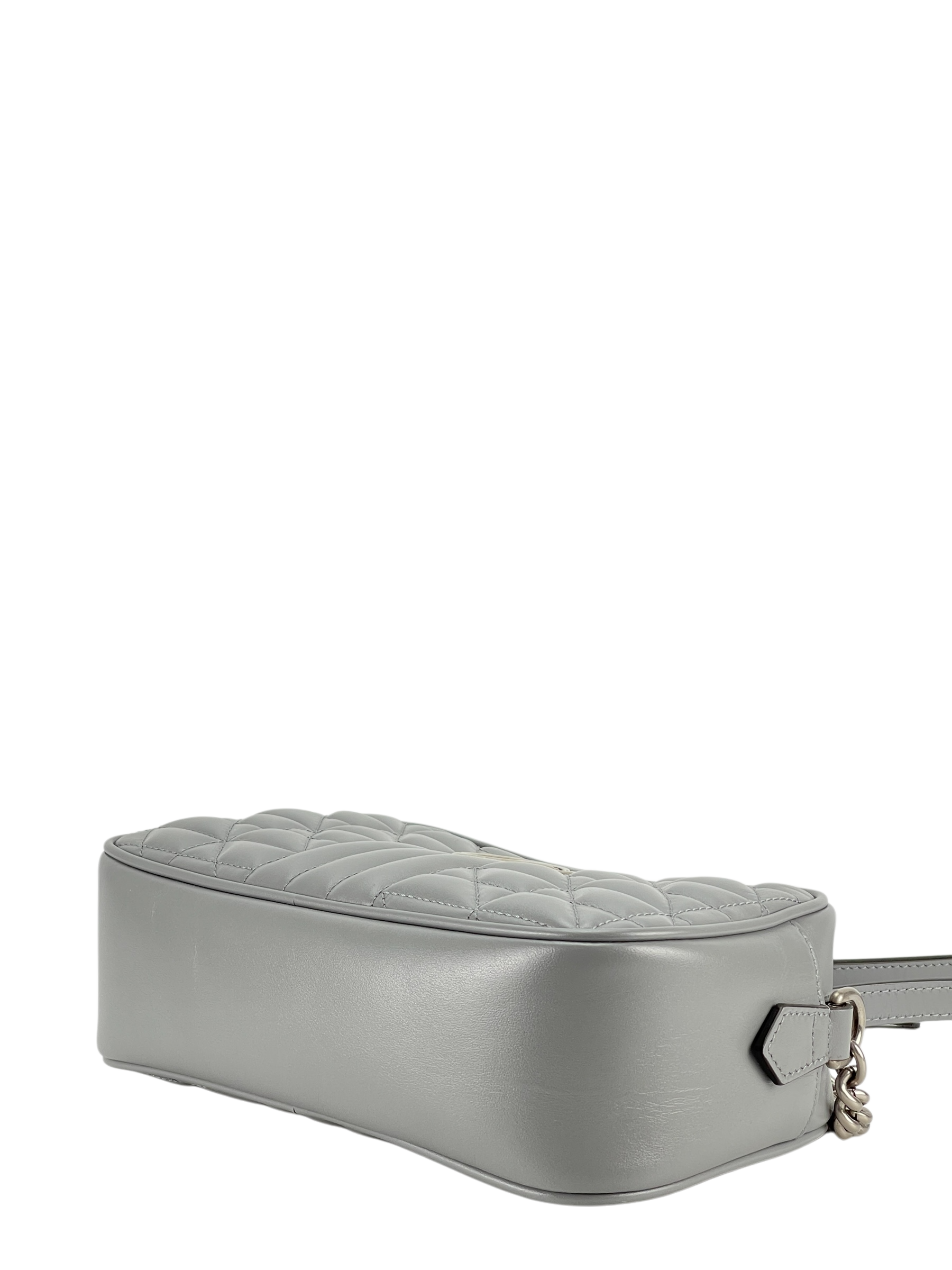 GUCCI - Grey GG Marmont Camera Bag