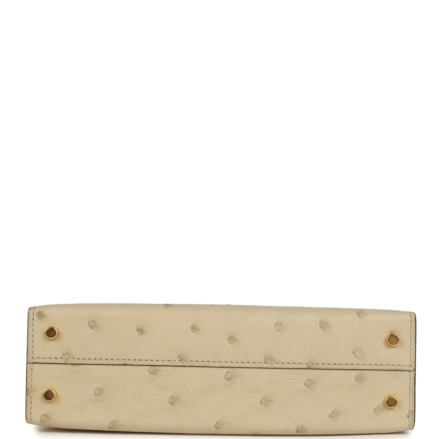 Hermes Special Order (HSS) Kelly Sellier 20 Parchemin and Cognac Ostrich Gold Hardware