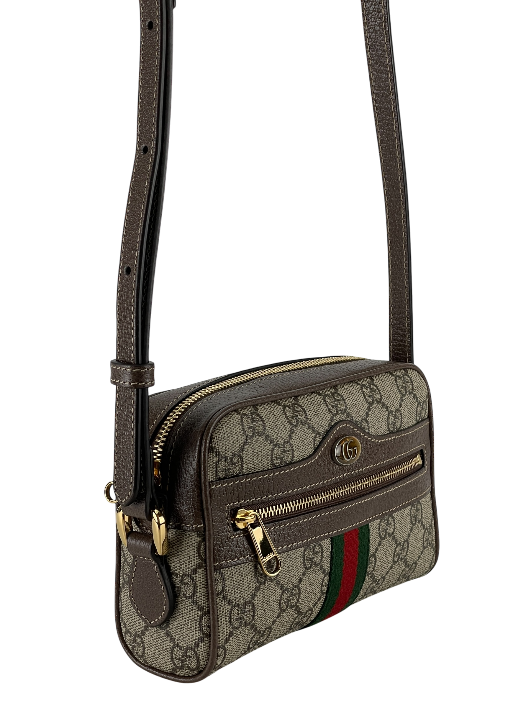 GUCCI -  GG Supreme Ophidia Mini Shoulder Bag