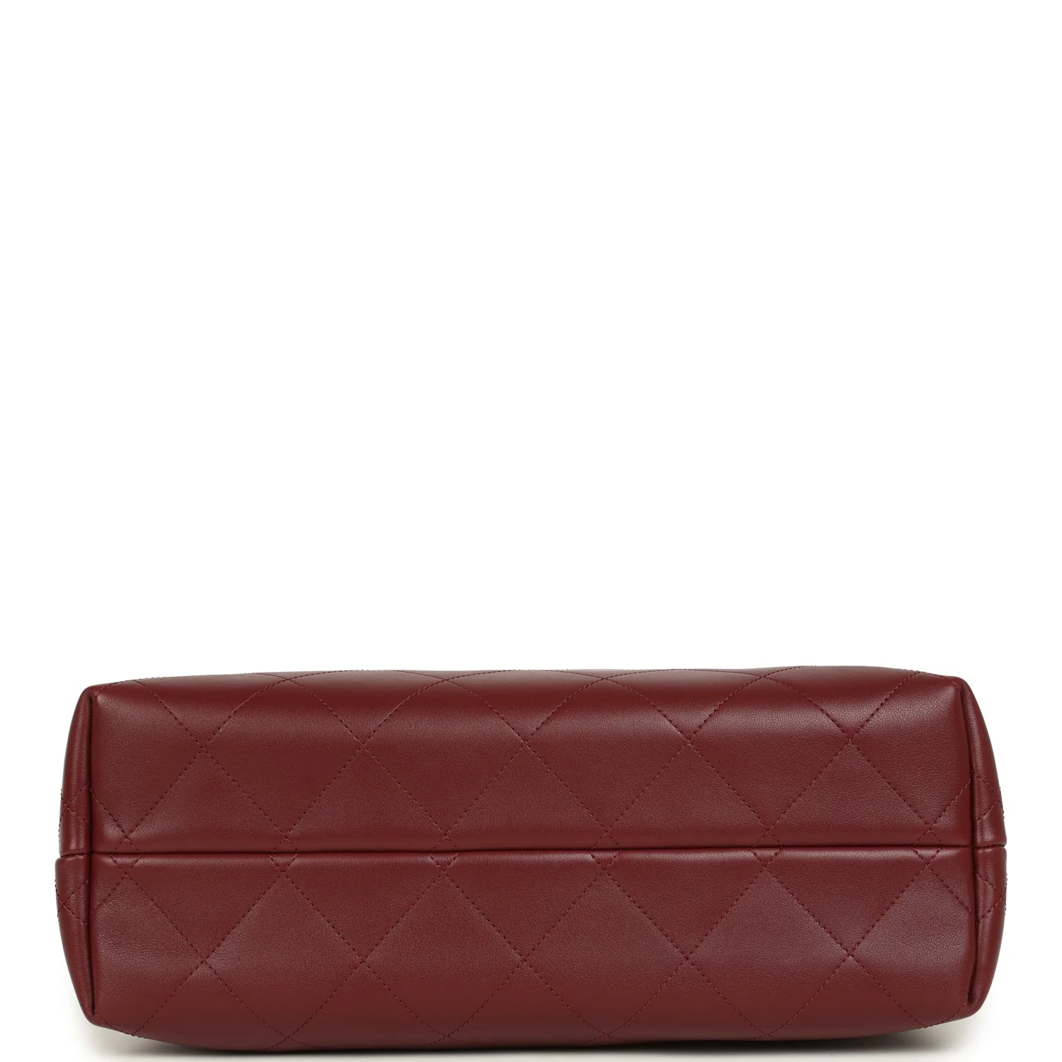 Chanel Small Coco Hobo Bag Burgundy Calfskin Antique Gold Hardware