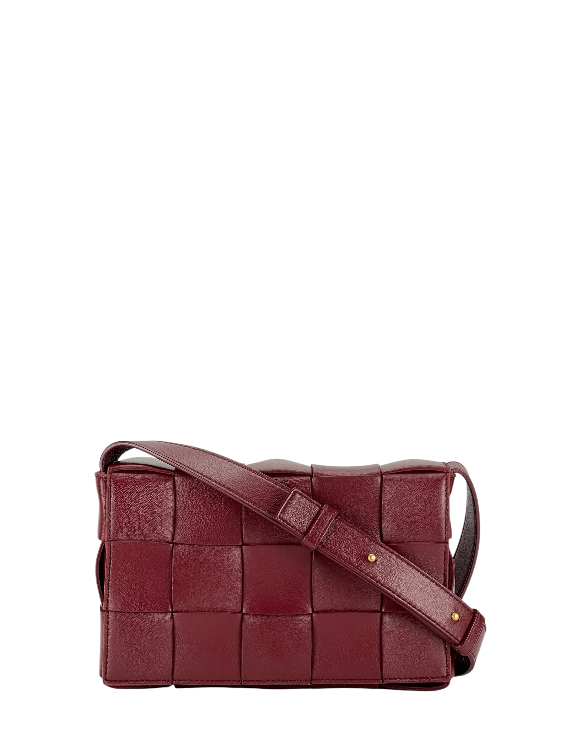 BOTTEGA VENETA - Barolo intrecciato leather Small Cassette Crossbody bag