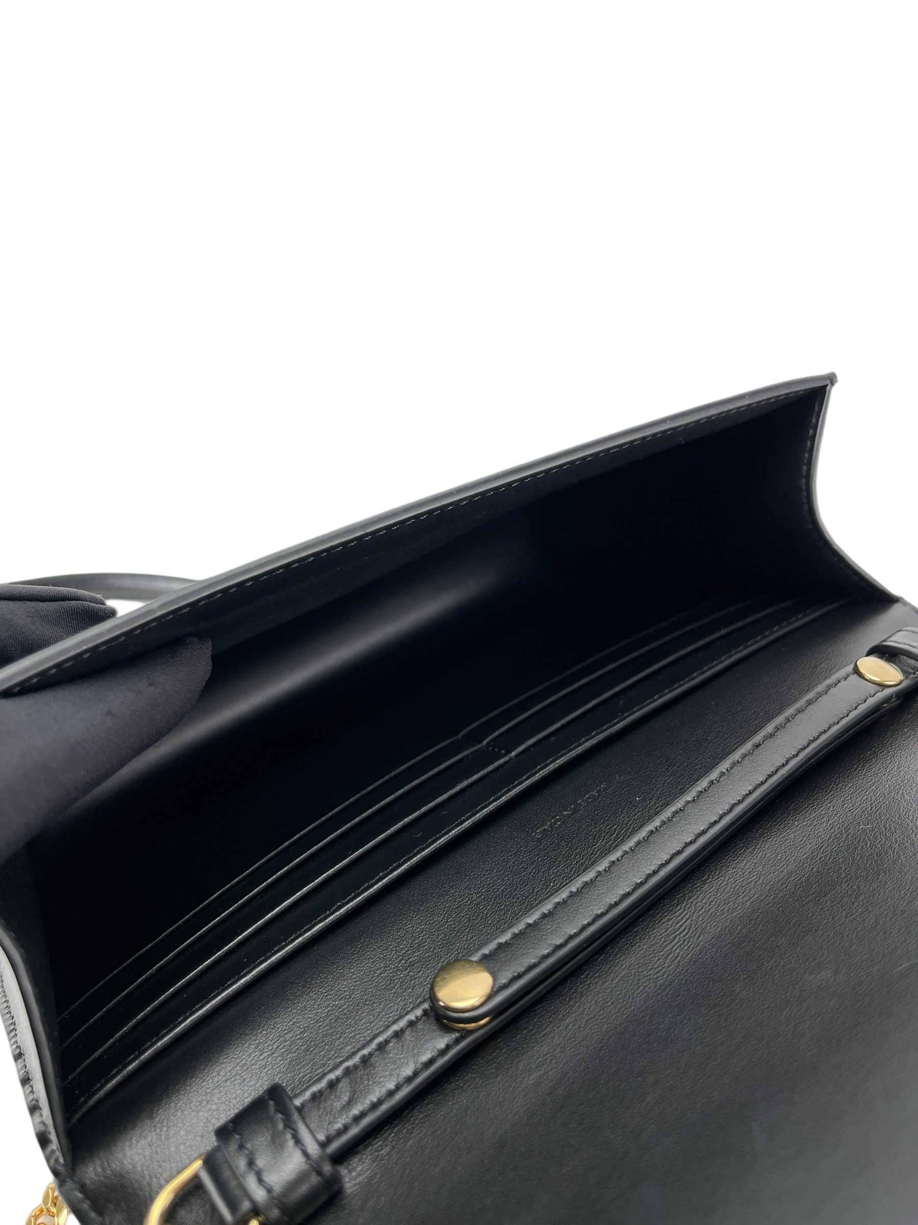 CELINE - Black Calfskin Crossbody Bag Teen Triomphe