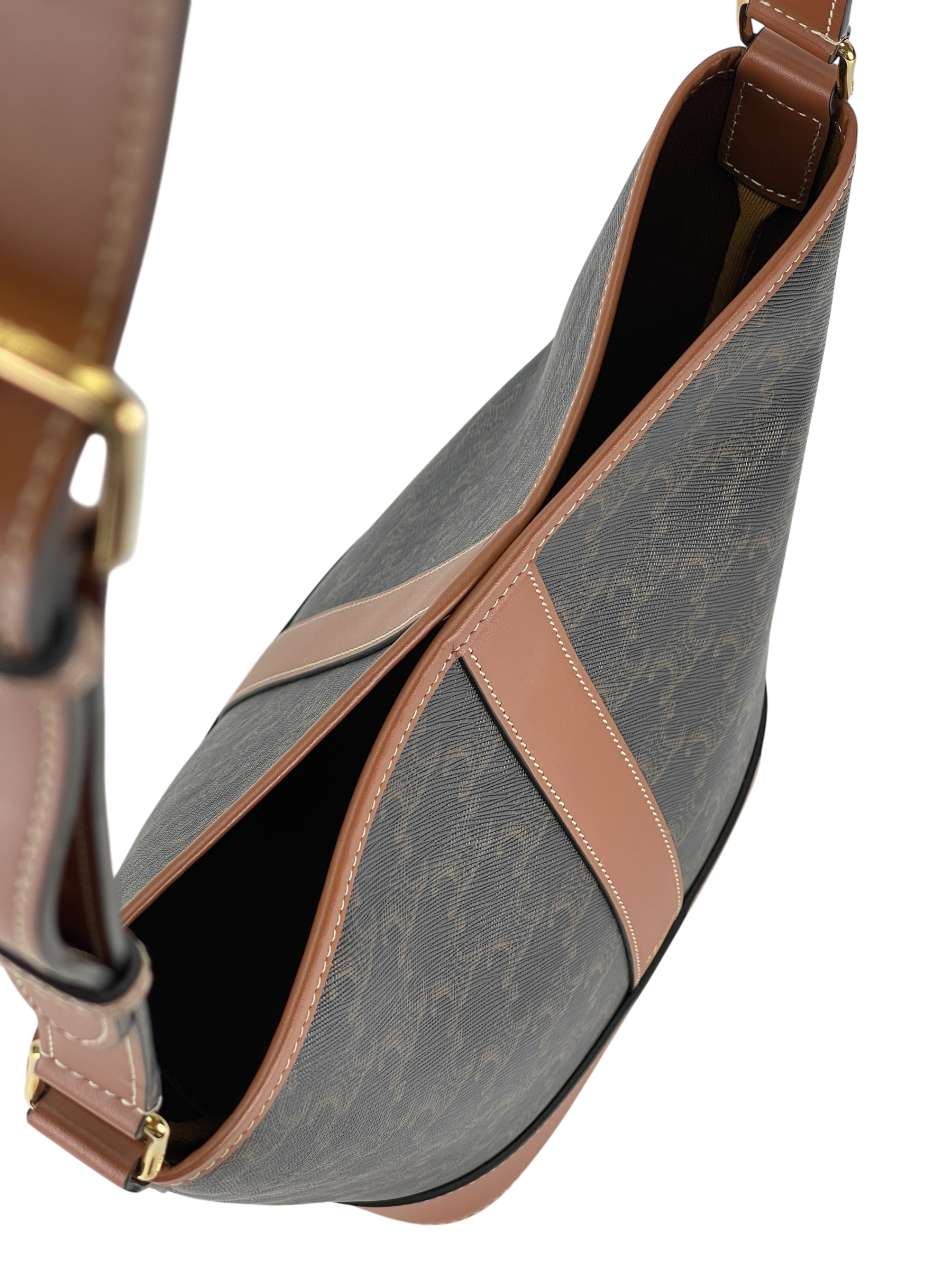 CELINE - Small Bucket Bag Brown Triomphe Canvas