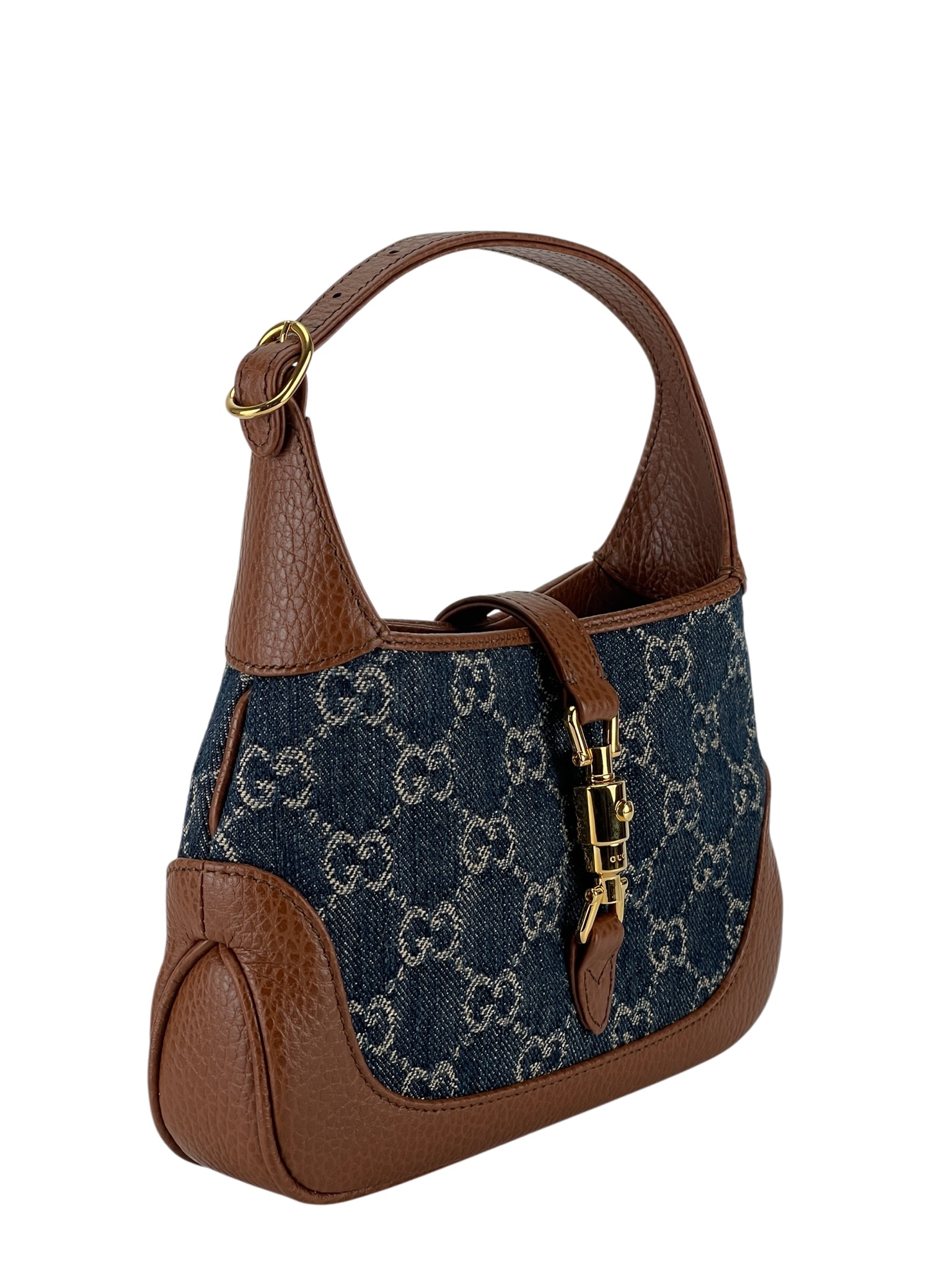 GUCCI - Denim Jackie 1961 leather Shoulder bag