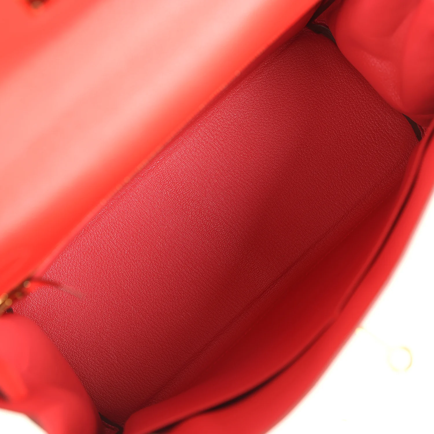 Pre-owned Hermes Kelly Retourne 28 Rouge Tomate Evercolor Gold Hardware