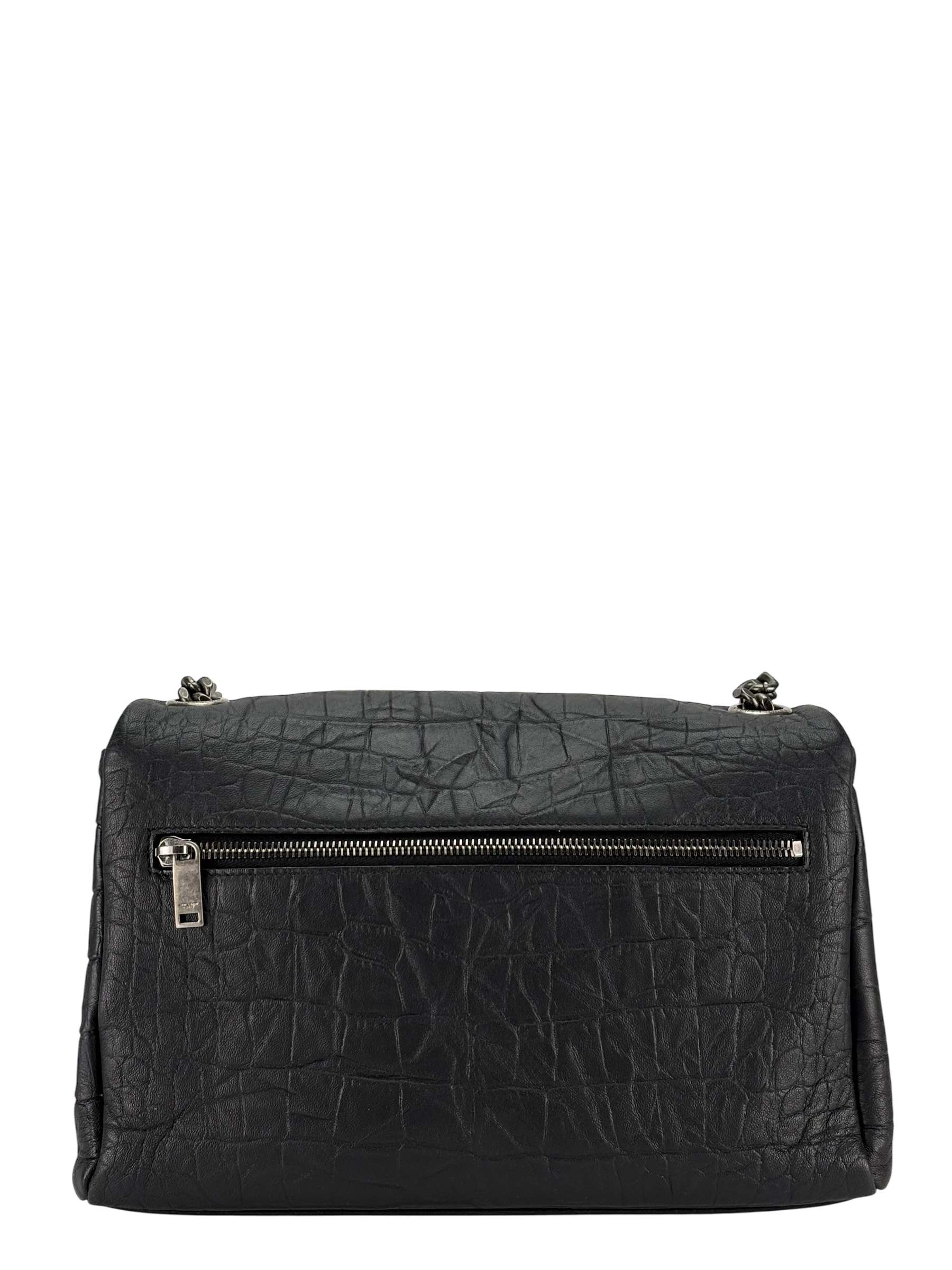 SAINT LAURENT - Black Monogram West Hollywood Shoulder Bag