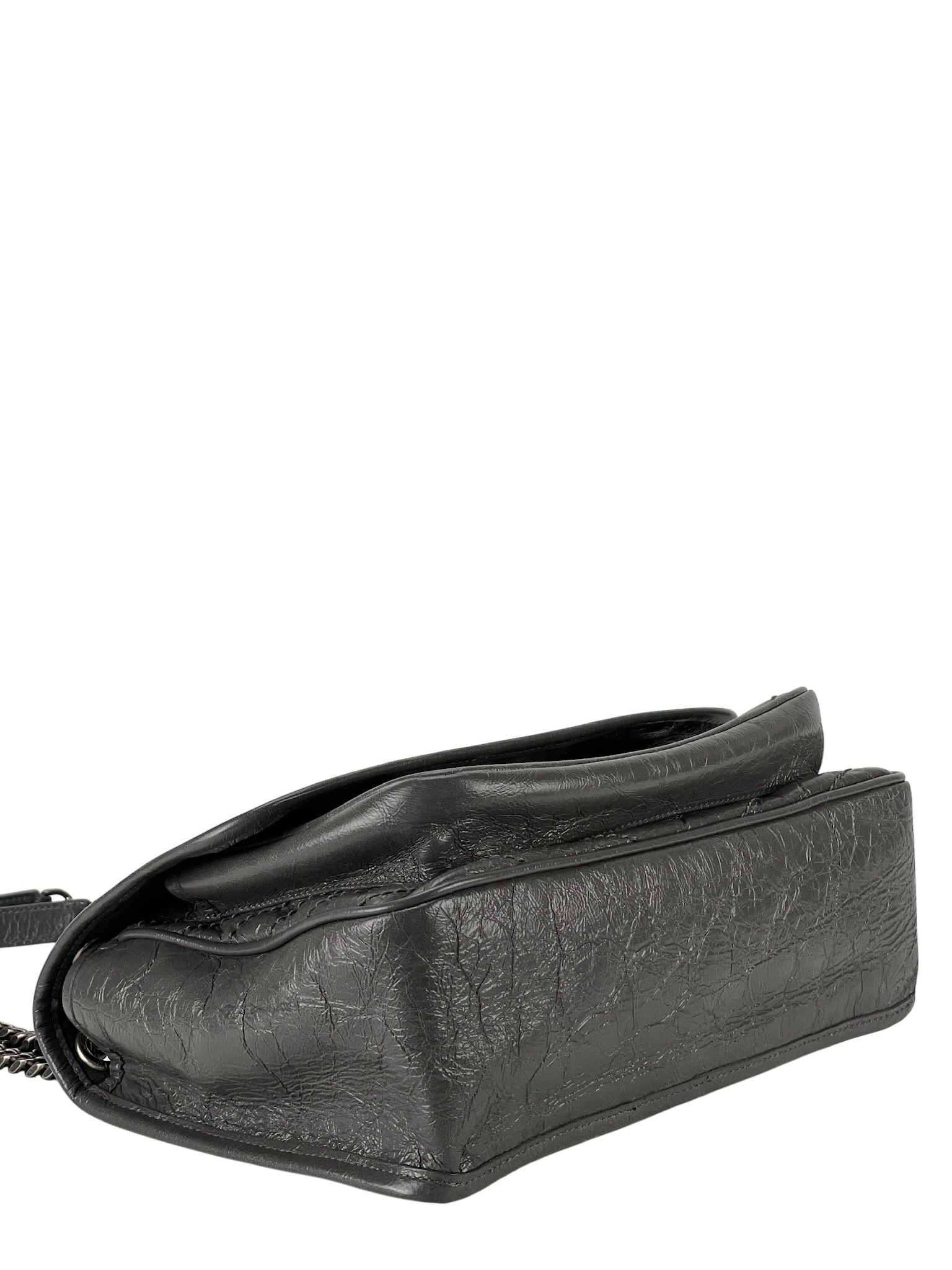 SAINT LAURENT - Medium Niki Grey Shoulder Bag