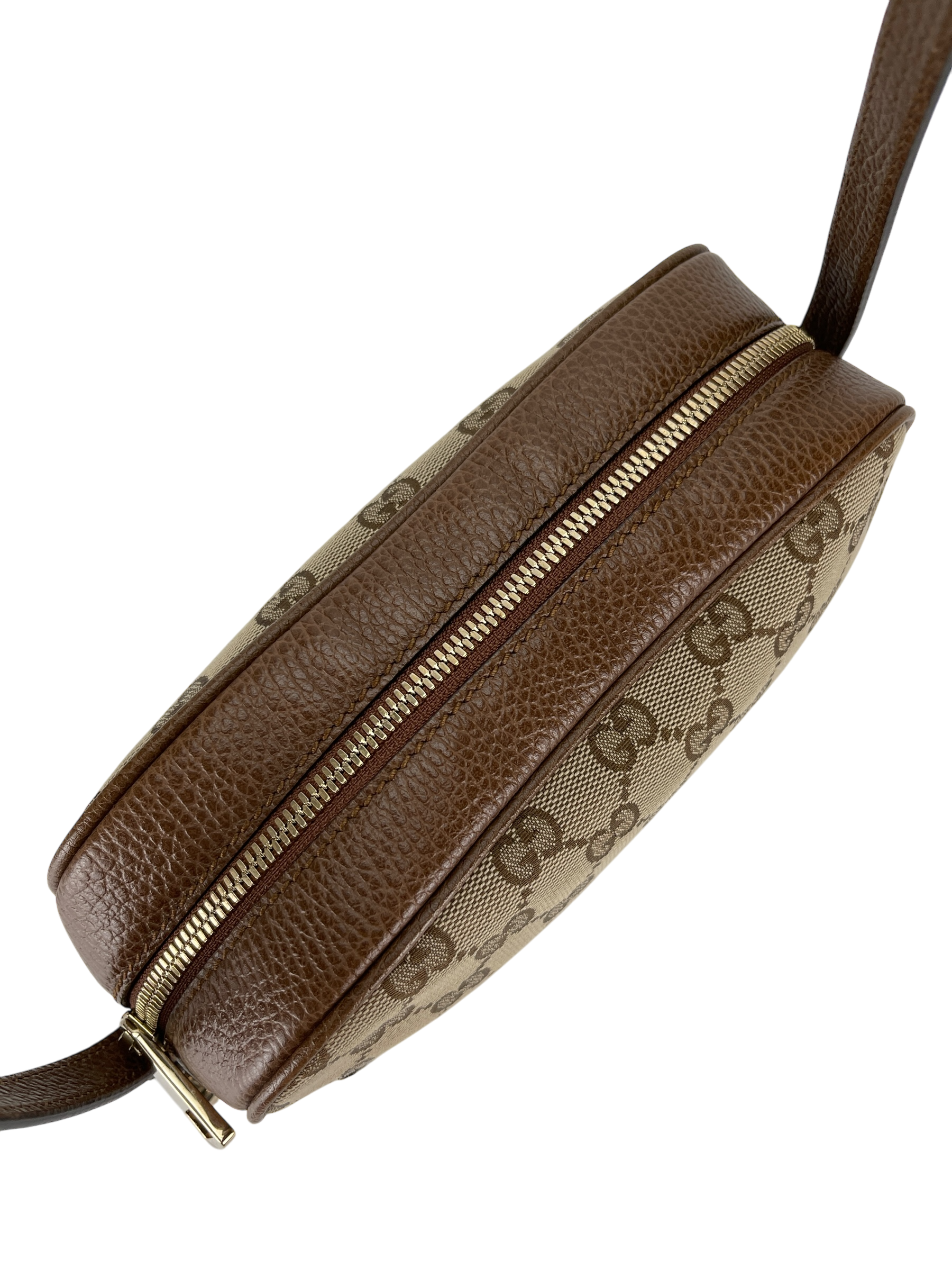 GUCCI - GG Canvas Camera Shoulder Bag Beige