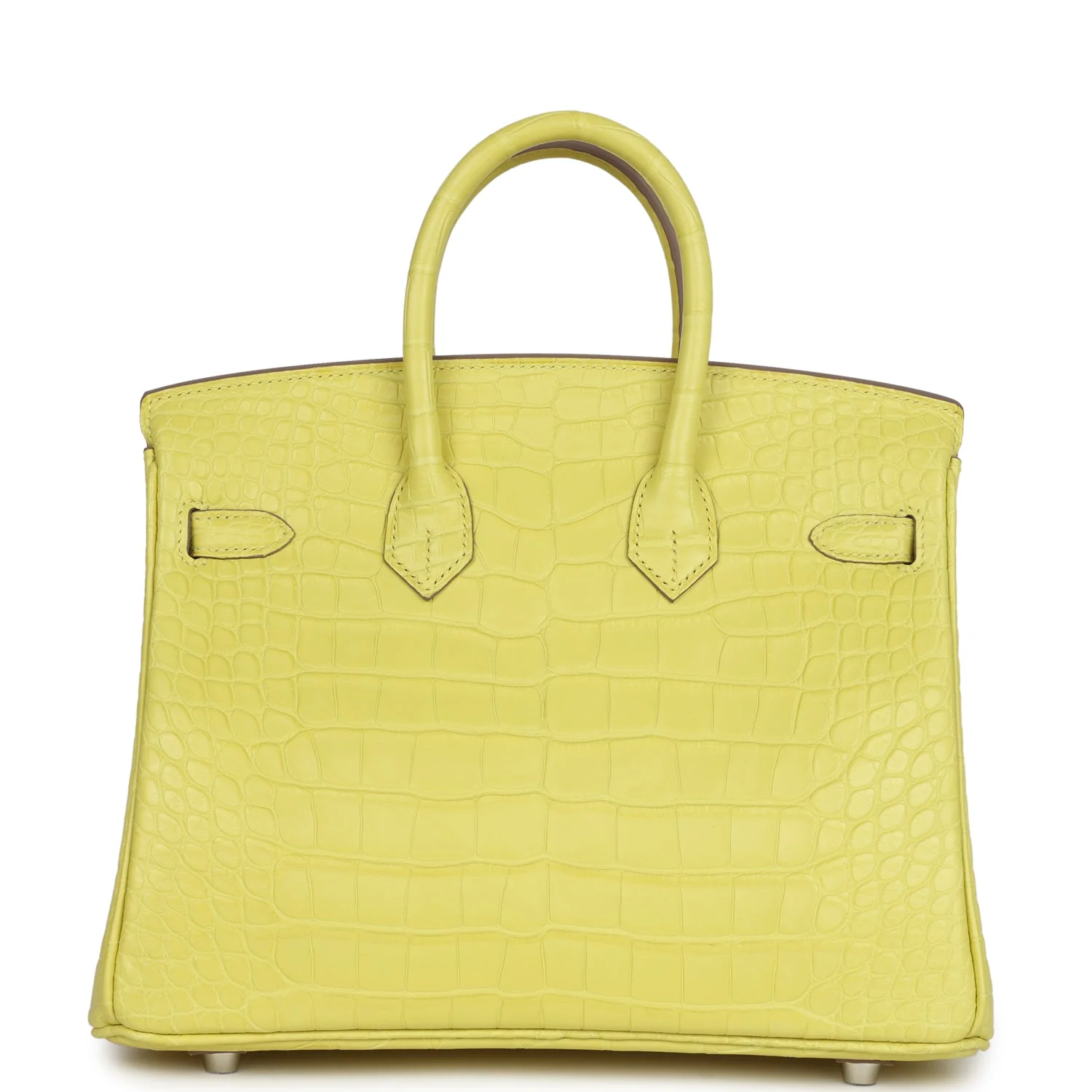 Hermes Birkin 25 Lime Matte Alligator Palladium Hardware