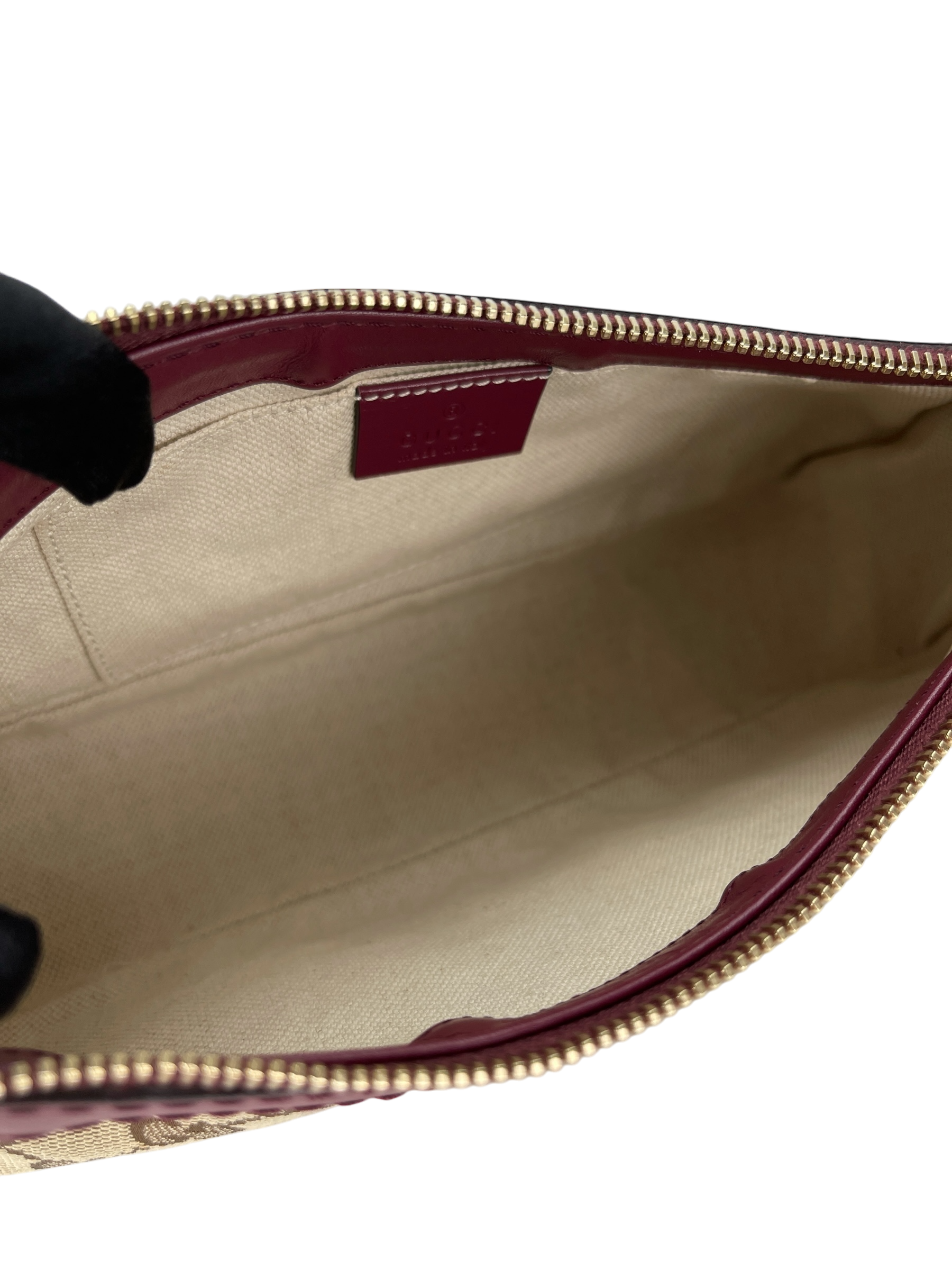 GUCCI - GG Canvas Mayfair One Shoulder Bag Ribbon Khaki Beige