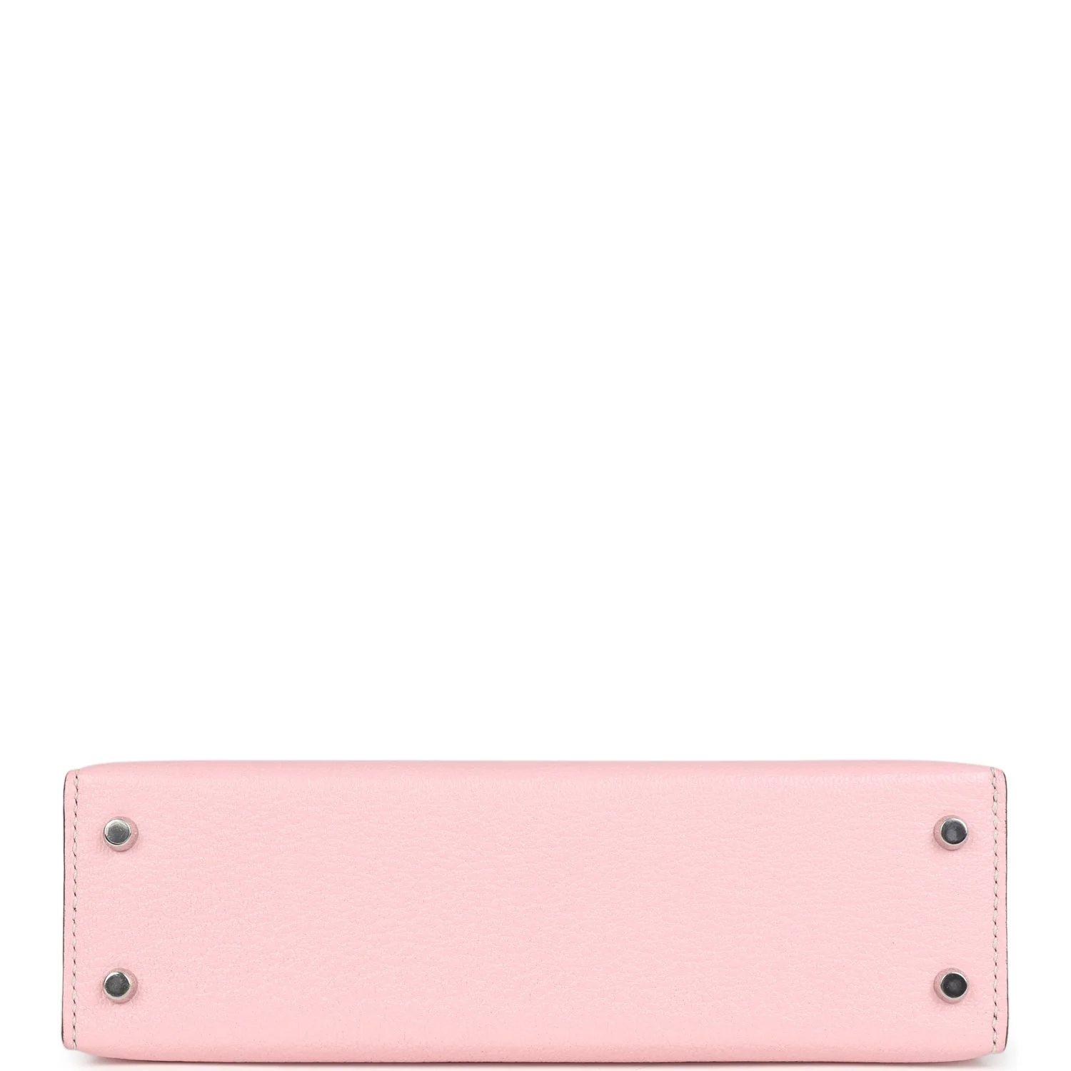 Hermes Special Order (HSS) Kelly Sellier 20 Rose Sakura and Bleu Brume Chevre Palladium Hardware