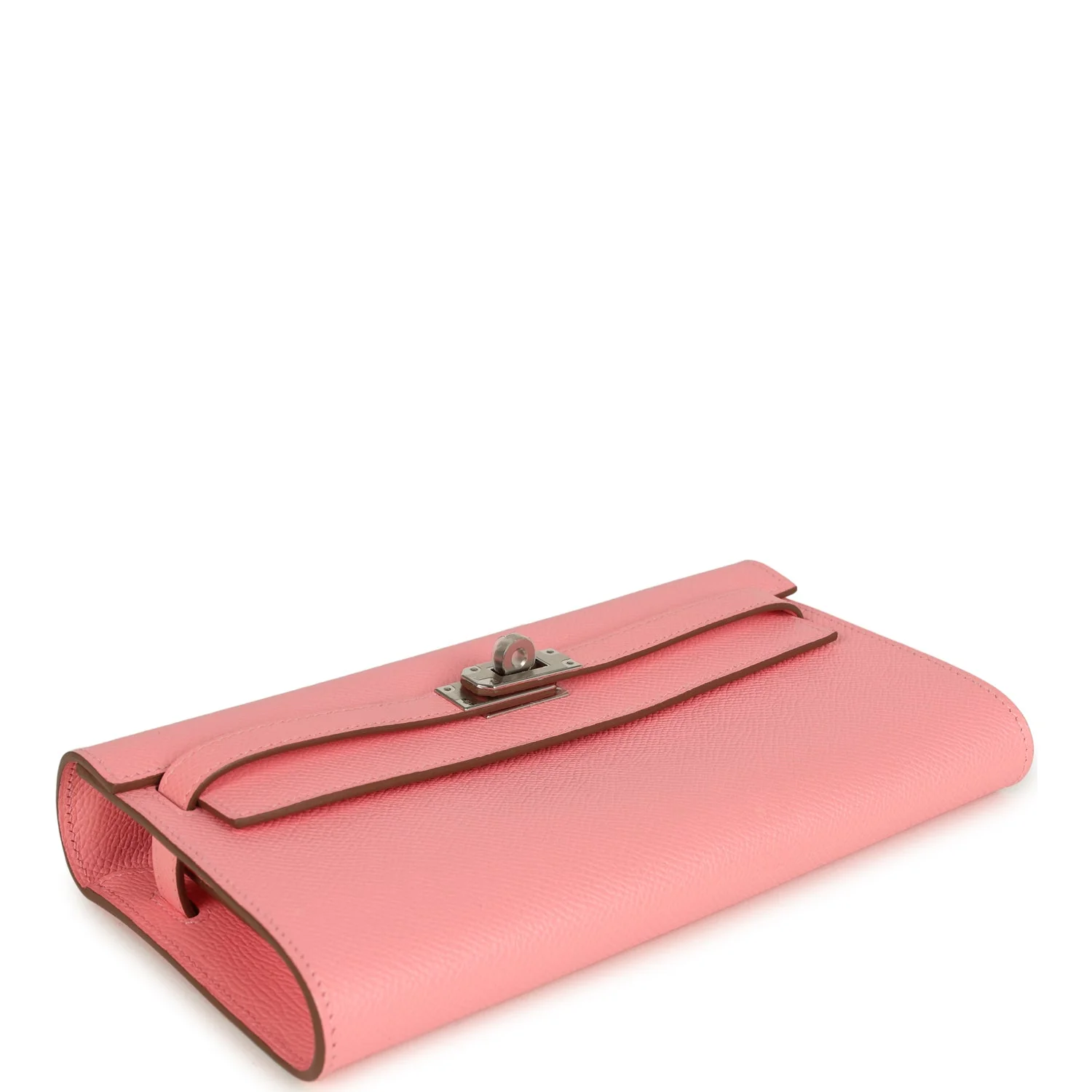 Hermes Kelly Wallet To Go Rose Confetti Epsom Palladium Hardware