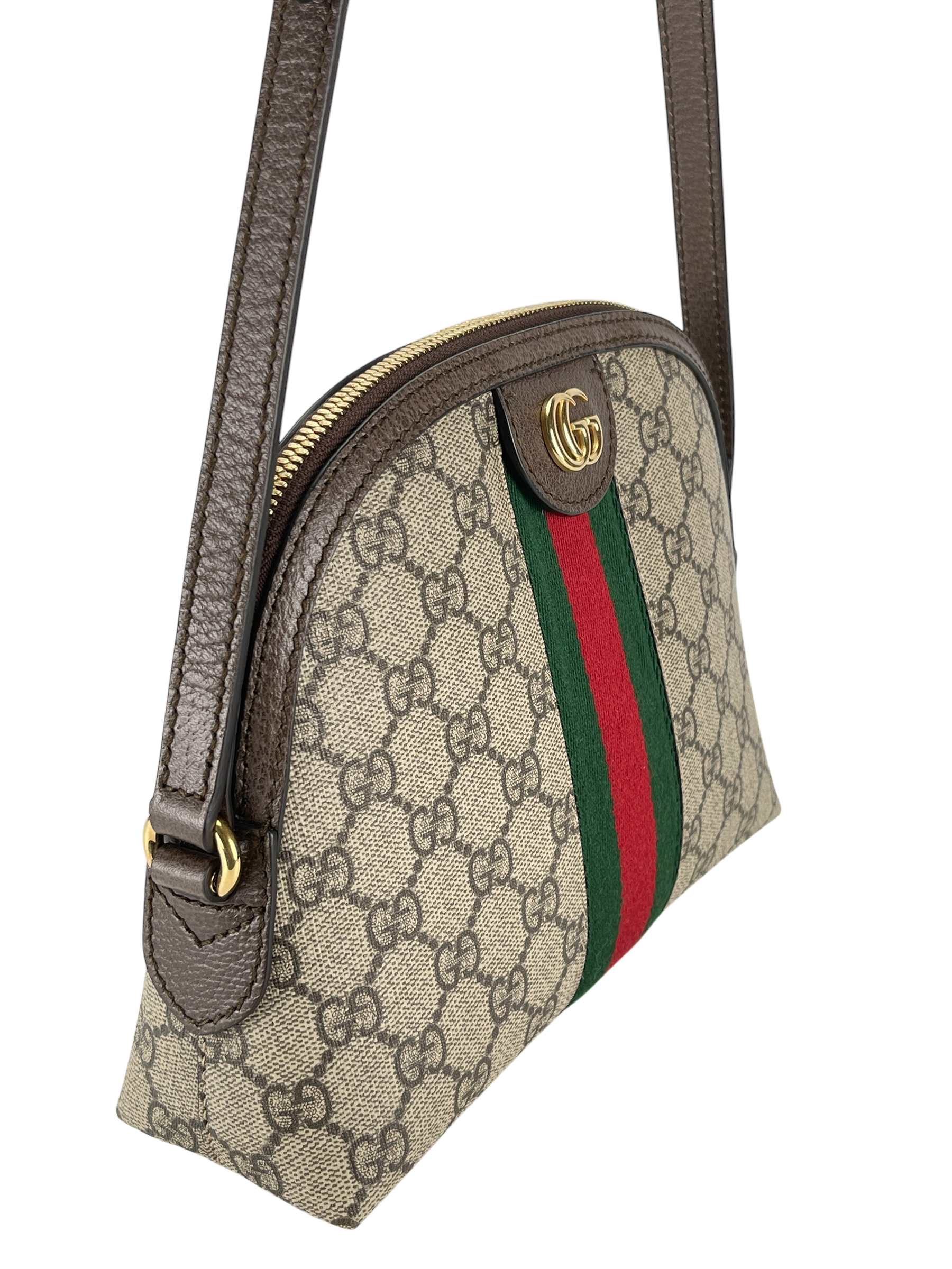 GUCCI - GG supreme Canvas Ophidia small shoulder bag