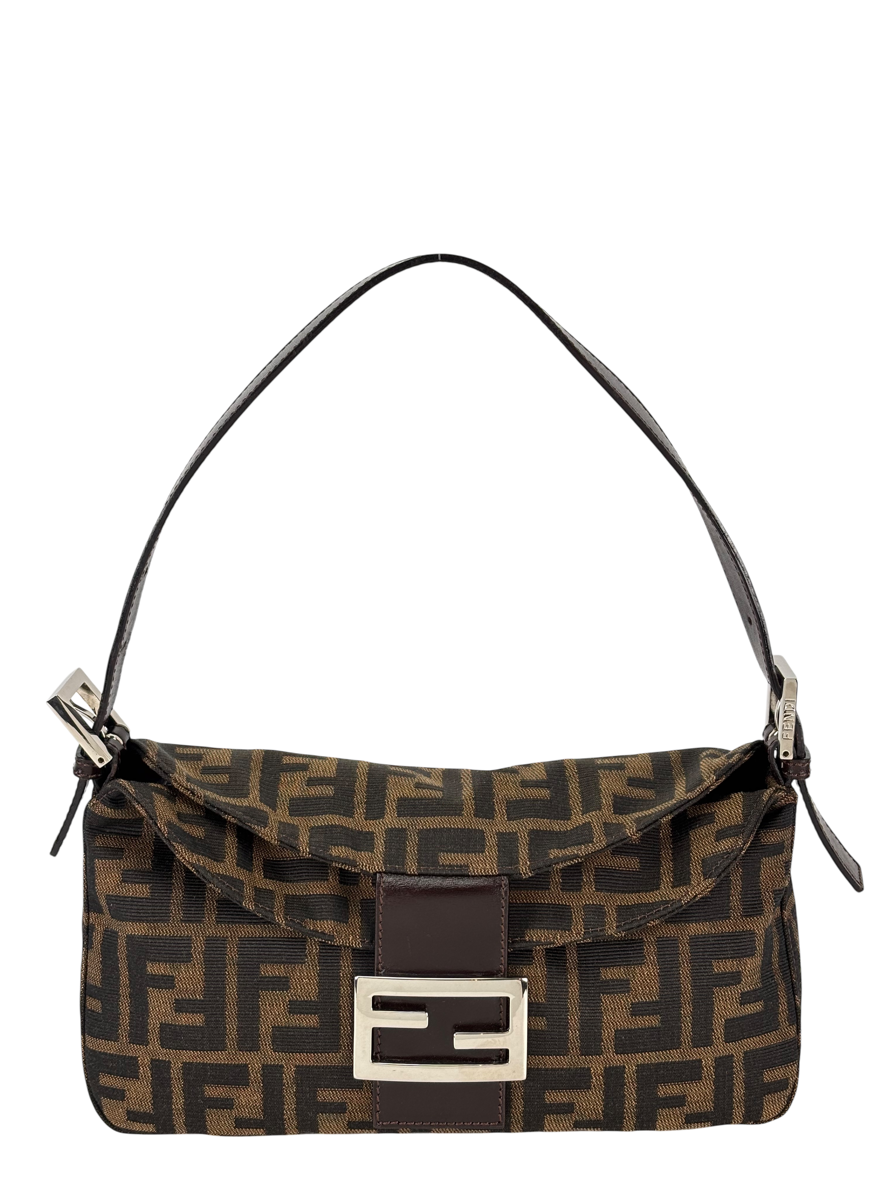 FENDI - Zucca Canvas Mamma Baguette Shoulder Bag