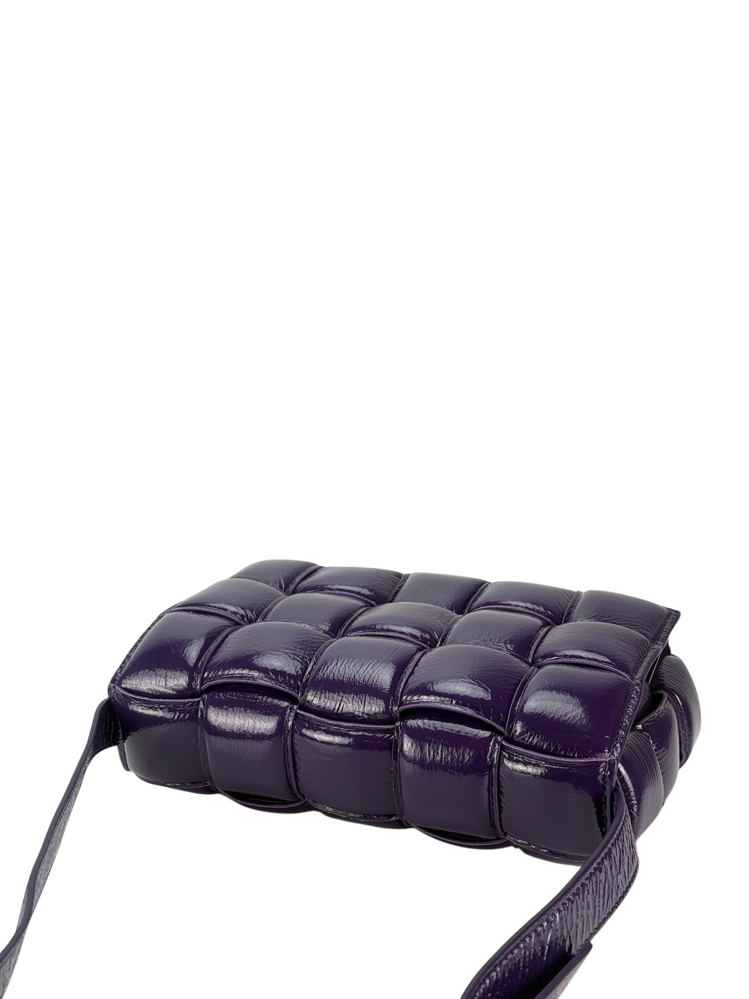 BOTTEGA VENETA - Raisin Cassette Lambskin Leather Crossbody bag