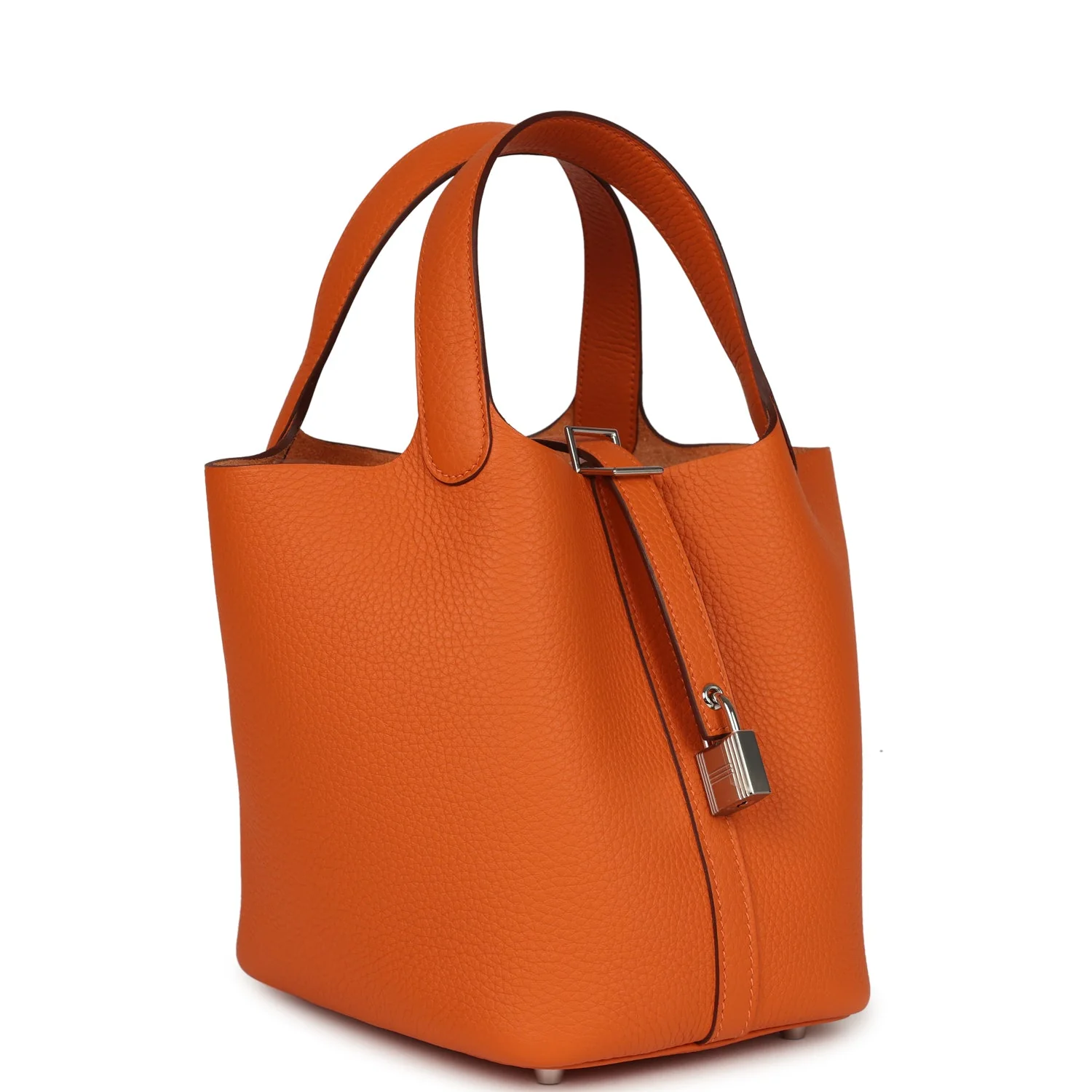Hermes Picotin Lock 18 Orange Clemence Palladium Hardware