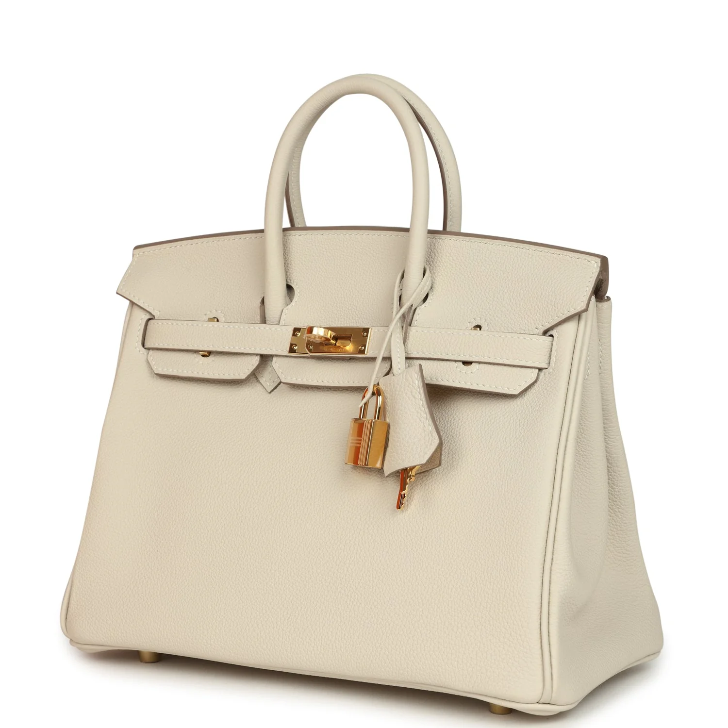 Hermes Birkin 25 Craie Togo Gold Hardware