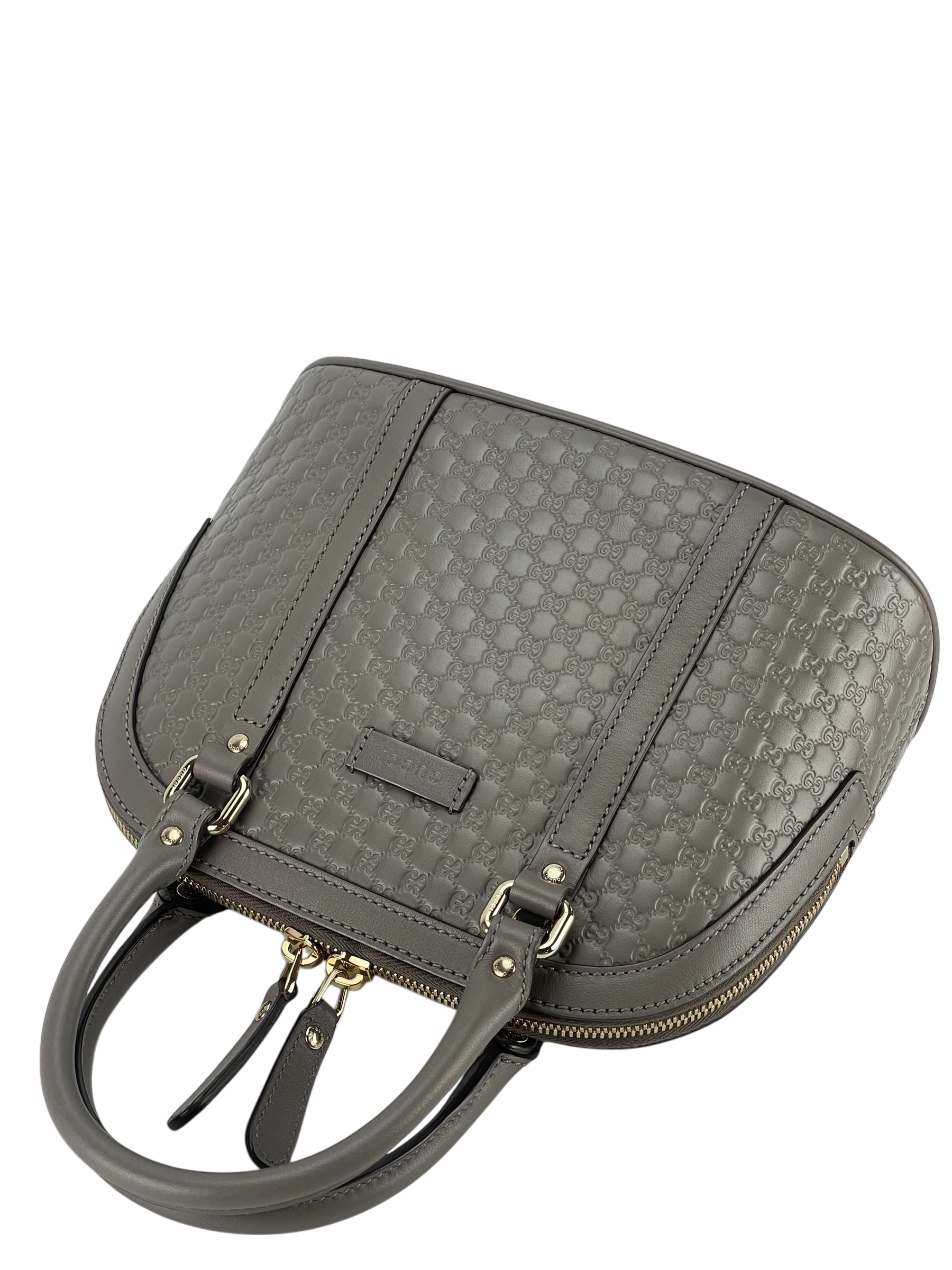 GUCCI - Grey GG 2way Micro Shima Shoulder bag