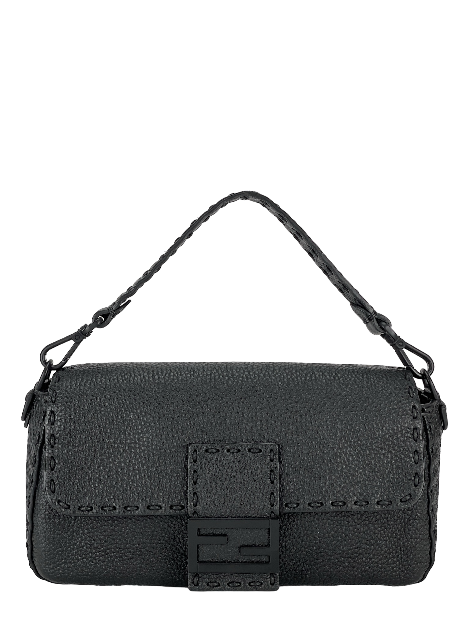 FENDI - Black Sellerria Baguette 2way Bag