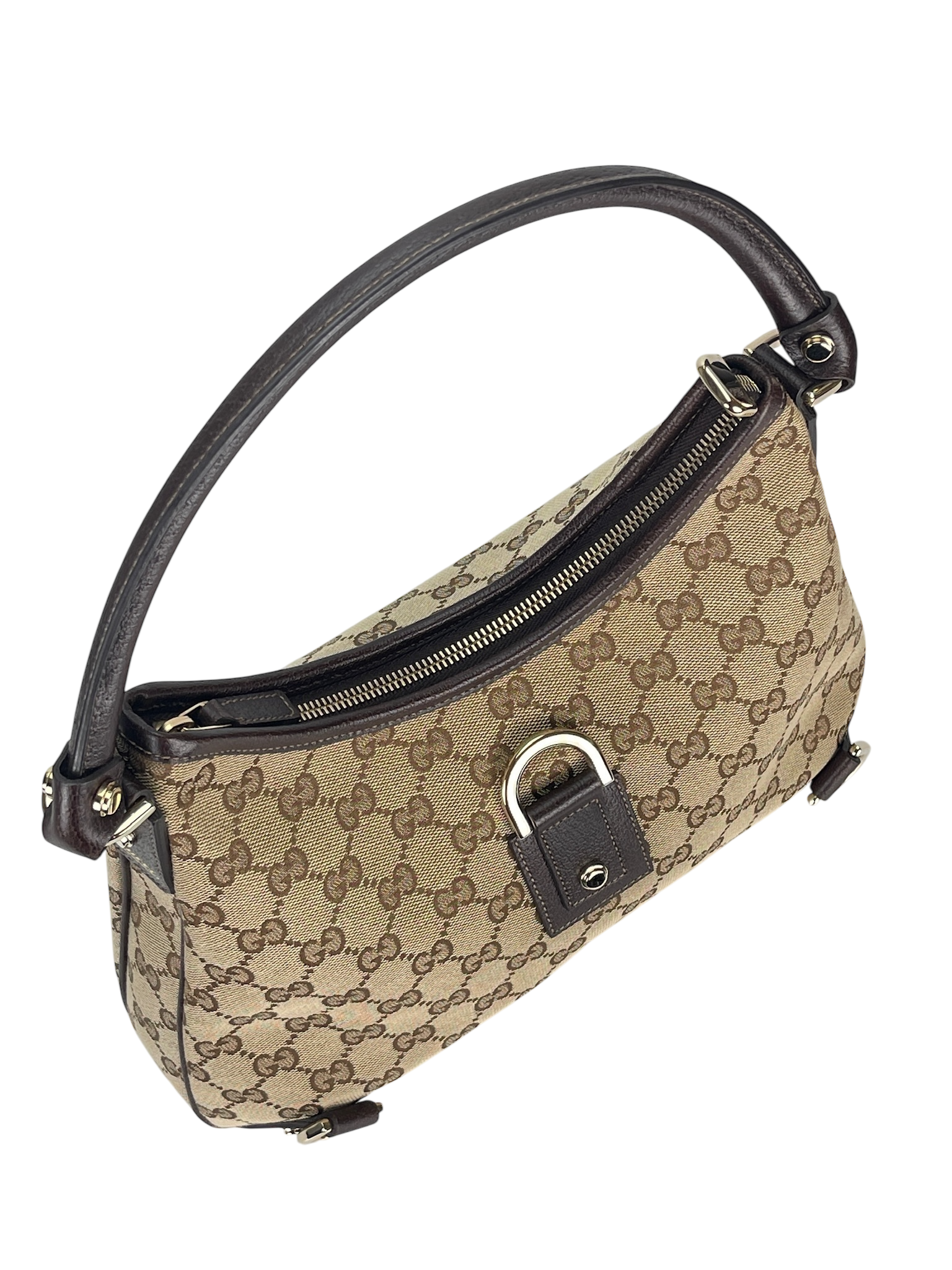 GUCCI - Beige Ophidia Abbey Guccissima Semi Shoulder Bag