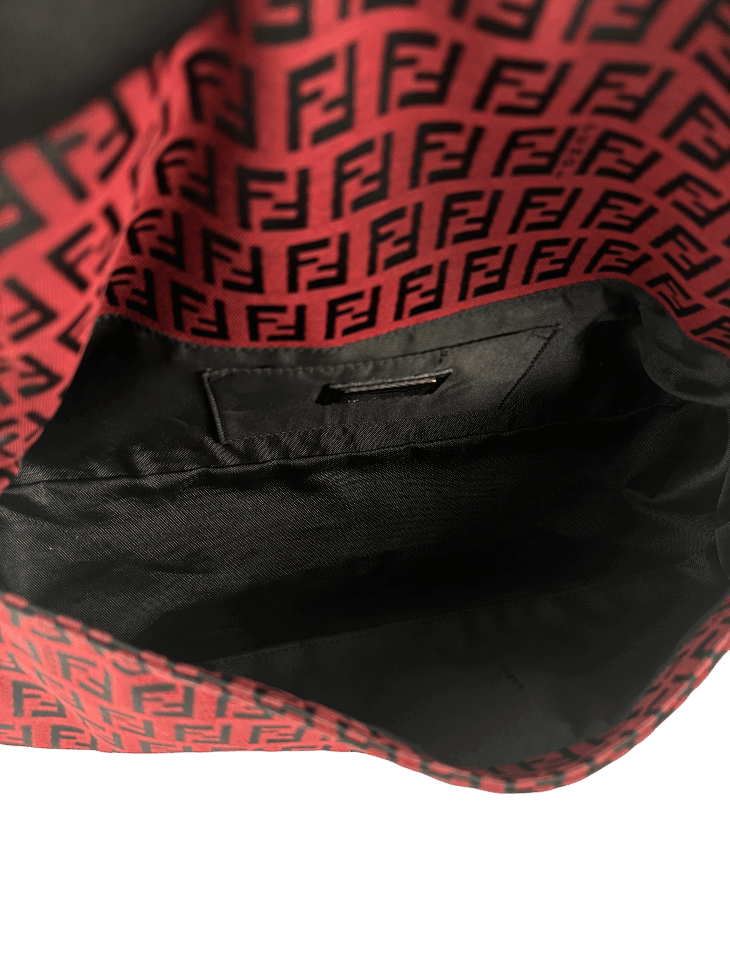 FENDI - Red Small Zucchino Baguette Bag