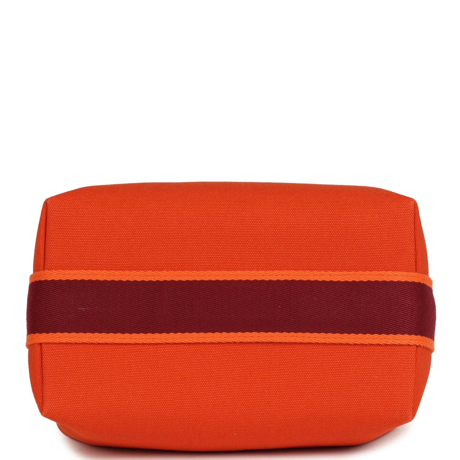 Hermes Bride A Brac Carre Case PM Feu Canvas Palladium Hardware