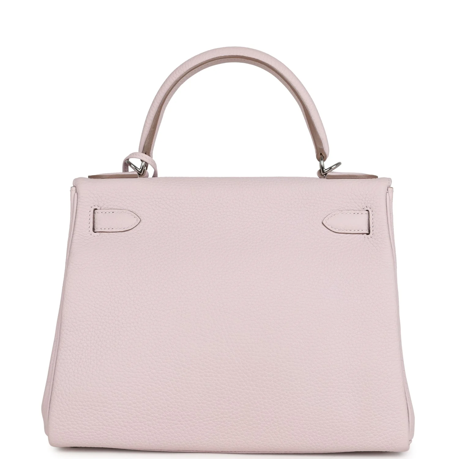 Pre-owned Hermes Kelly Retourne 28 Mauve Pale Clemence Palladium Hardware