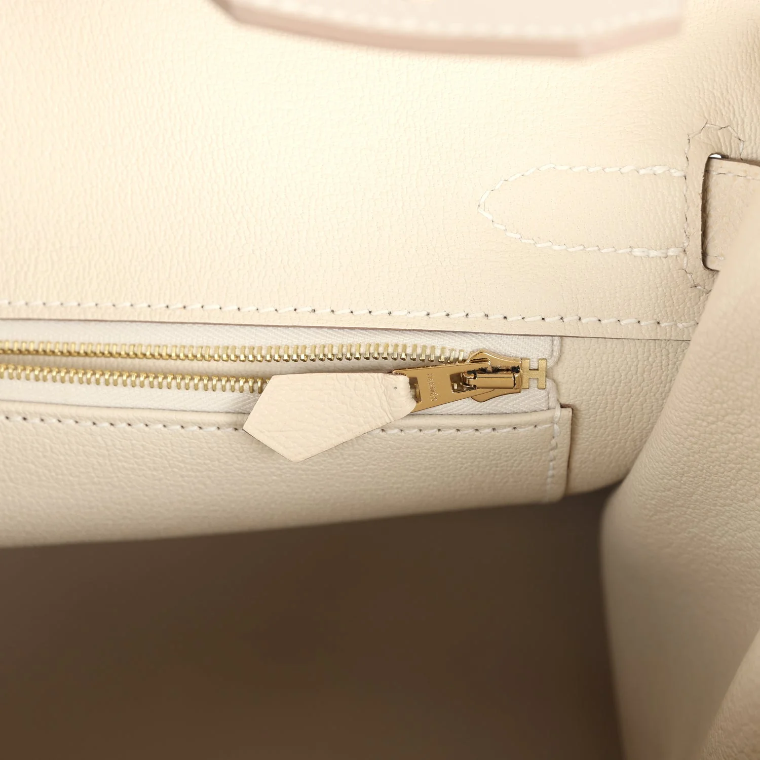 Pre-owned Hermes Birkin 30 Craie Epsom Gold Hardware