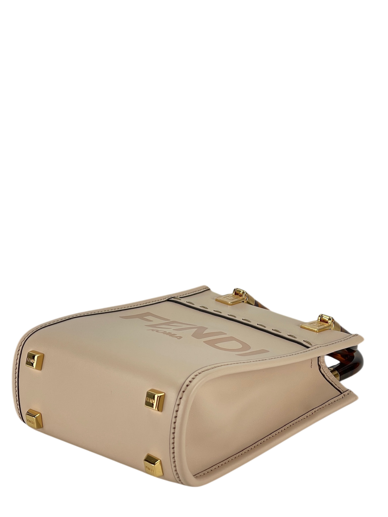 FENDI - Sunshine Logo Debossed Mini Tote Bag