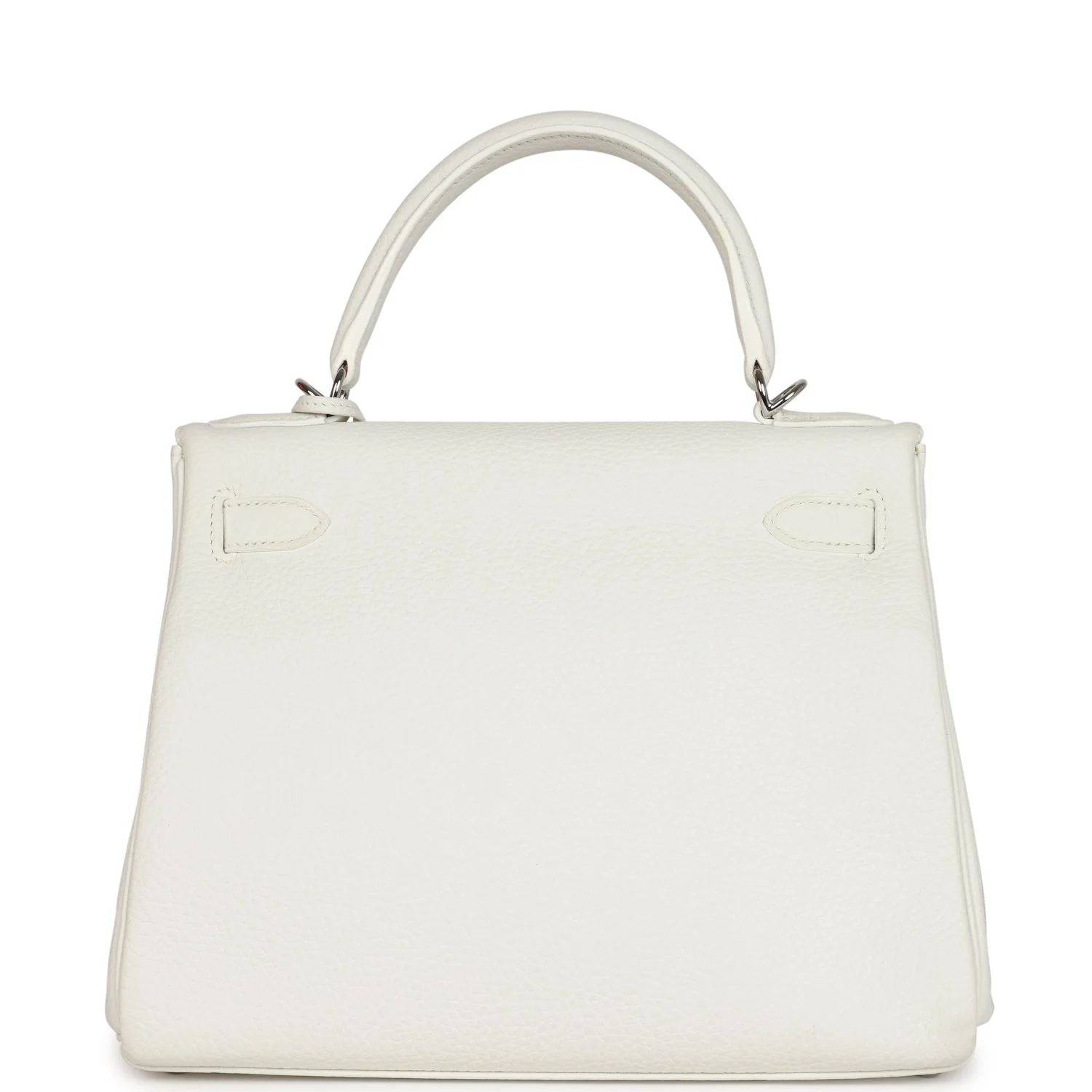Hermes Kelly Retourne 28 White Clemence Palladium Hardware