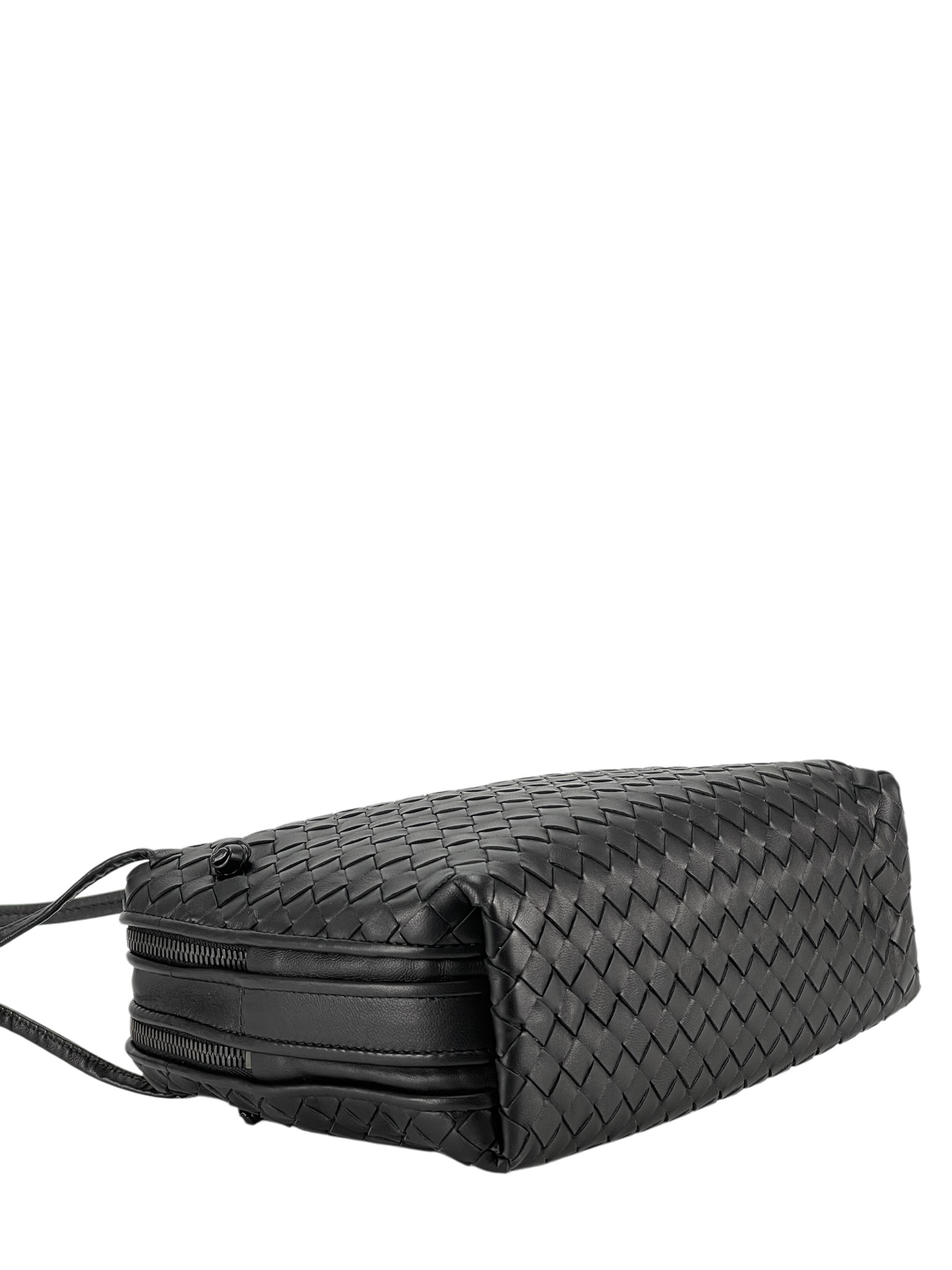 BOTTEGA VENETA - Black Nodini Intrecciato Crossbody Bag