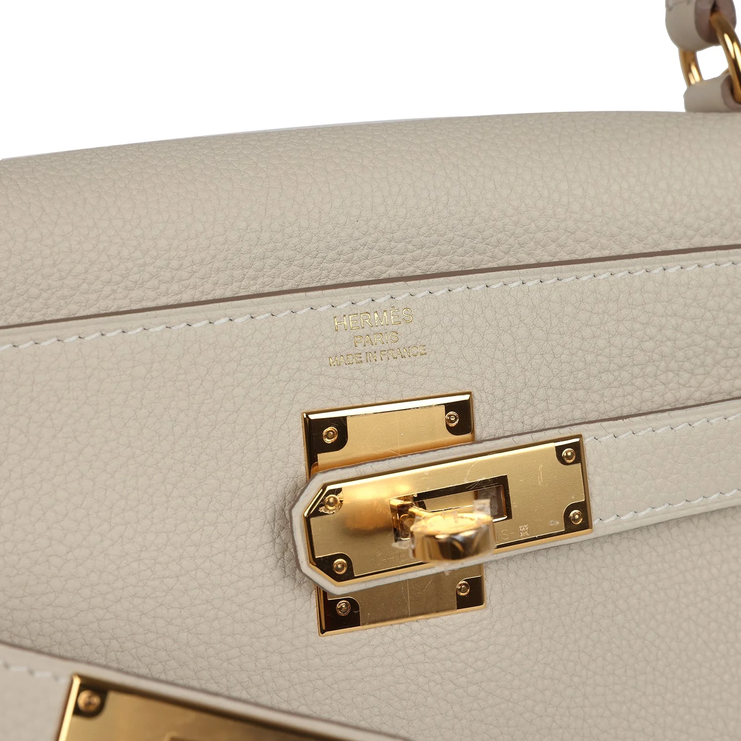 Hermes Kelly Retourne 28 Craie Togo Gold Hardware