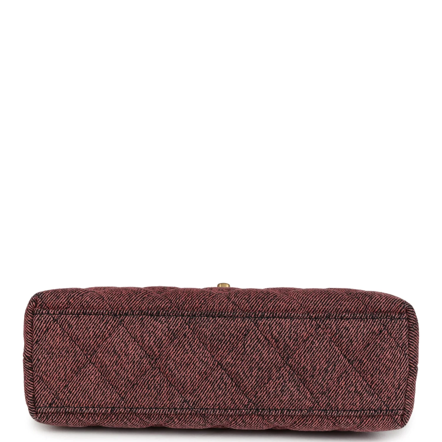 Chanel Small Kelly Shopper Pink Washed Denim Brushed Gold Hardware