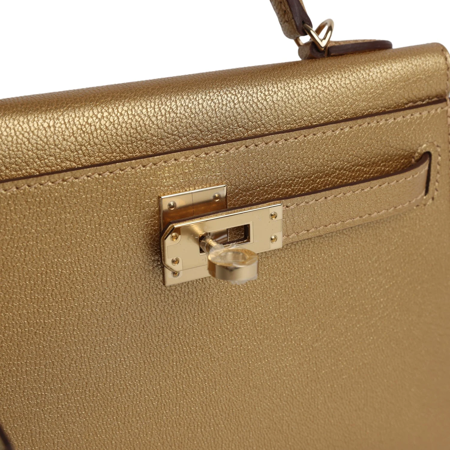 Hermes Kelly Sellier 20 Dore Chevre Chamkilight Permabrass Hardware