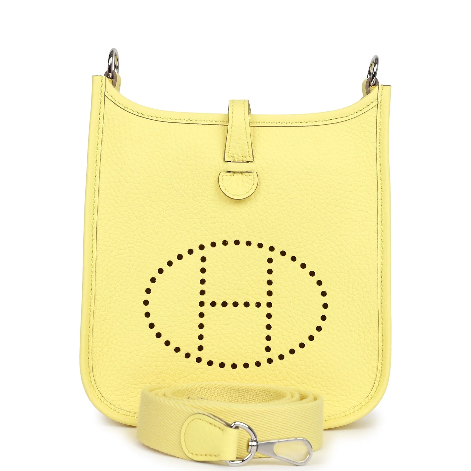 Hermes Evelyne TPM Limoncello Clemence Palladium Hardware
