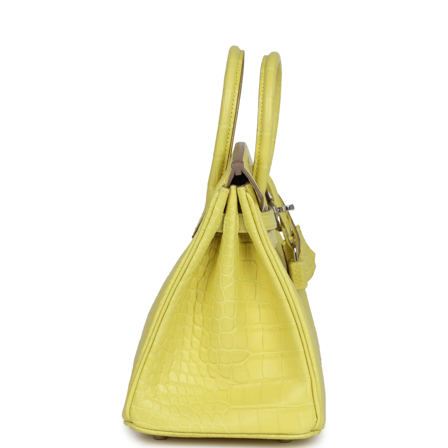 Hermes Birkin 25 Lime Matte Alligator Palladium Hardware