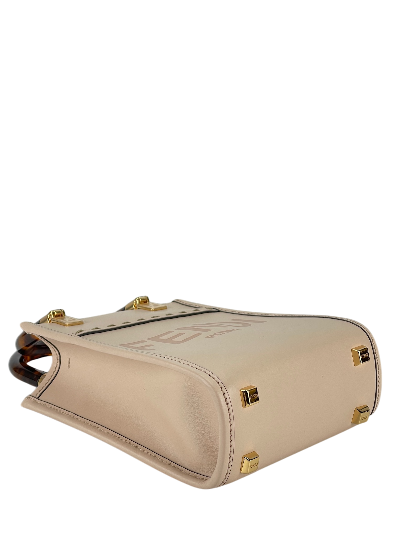 FENDI - Sunshine Logo Debossed Mini Tote Bag