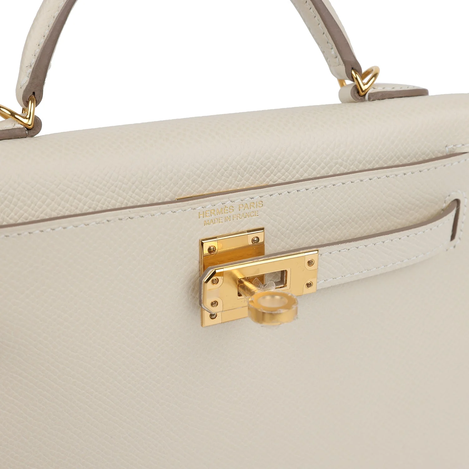 Hermes Kelly Sellier 20 Craie Epsom Gold Hardware