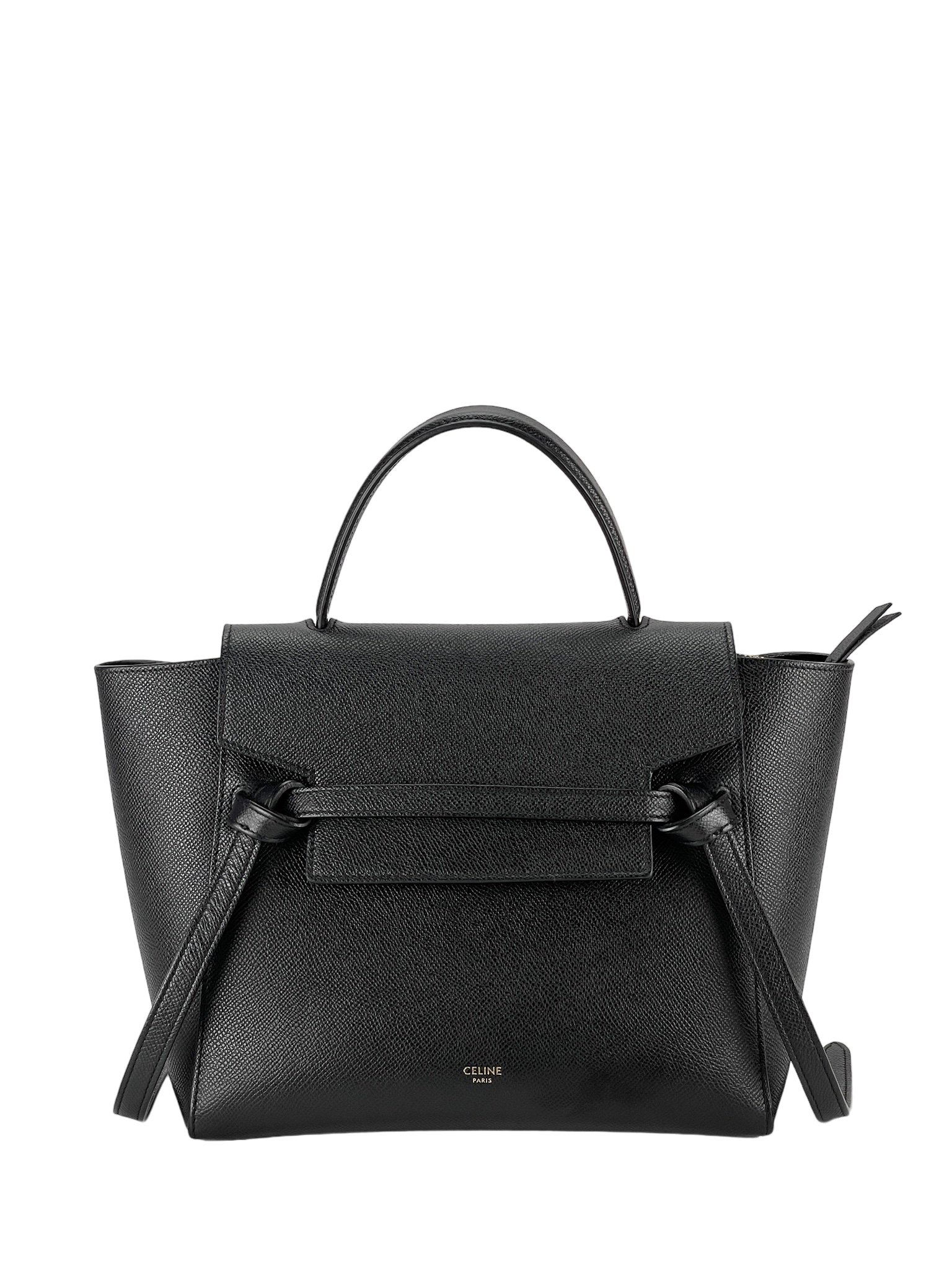 CELINE - Black Mirco Leather 2way Handbag