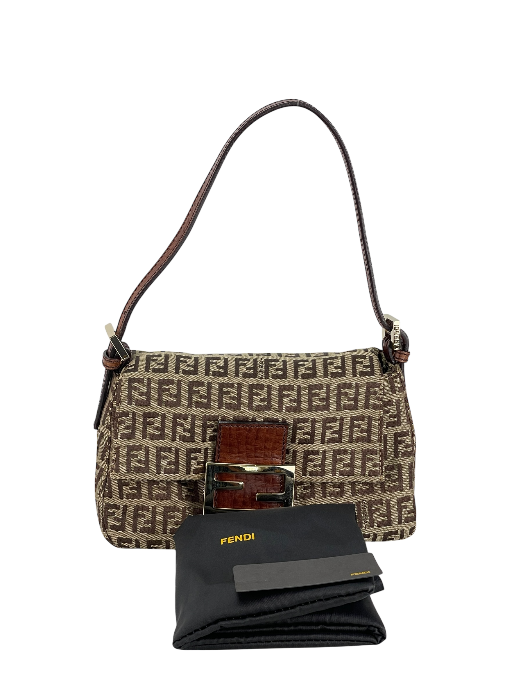 FENDI - Beige Zucchino Mamma Baguette Hand Bag