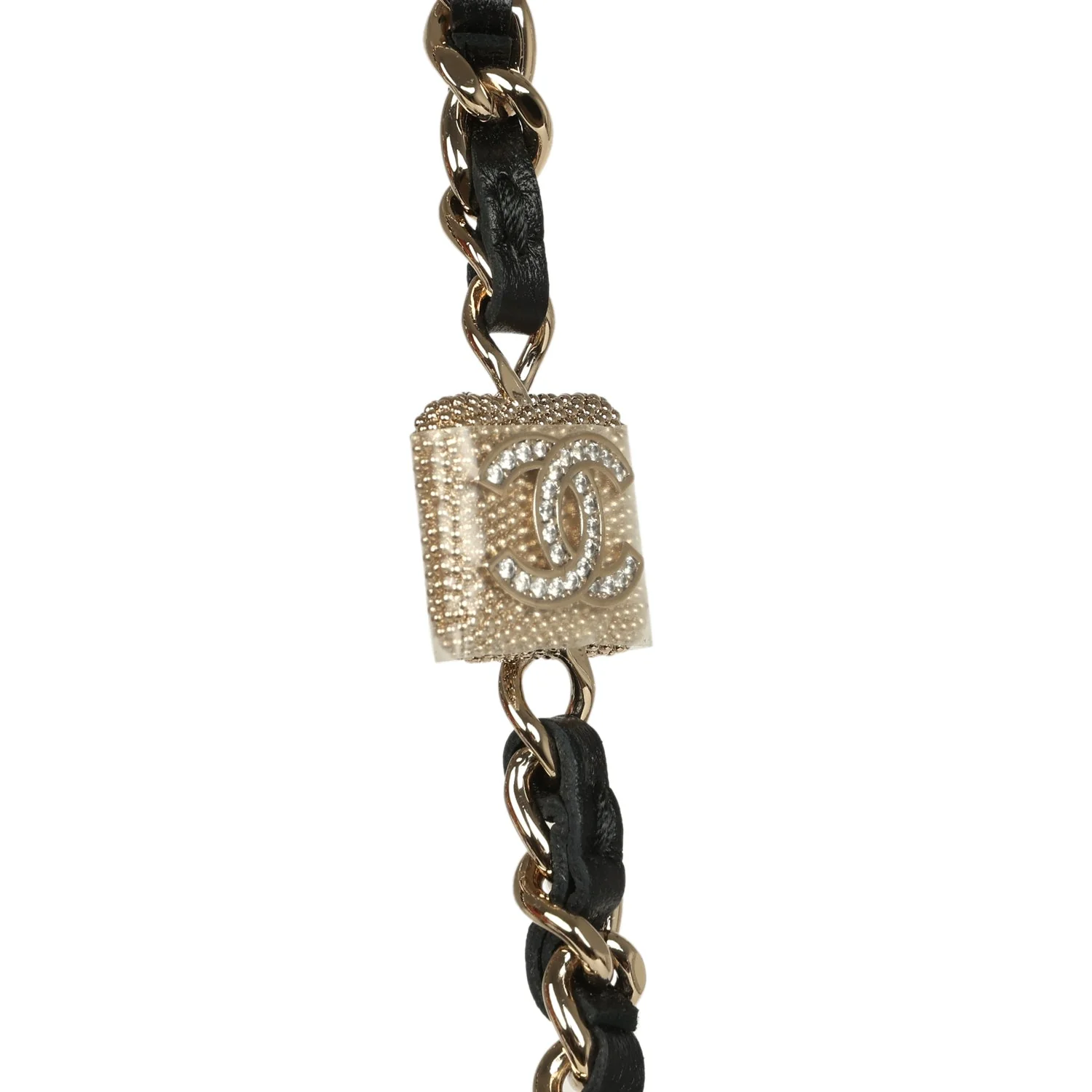 Chanel Wallet On Chain WOC Black Lambskin Light Gold Hardware