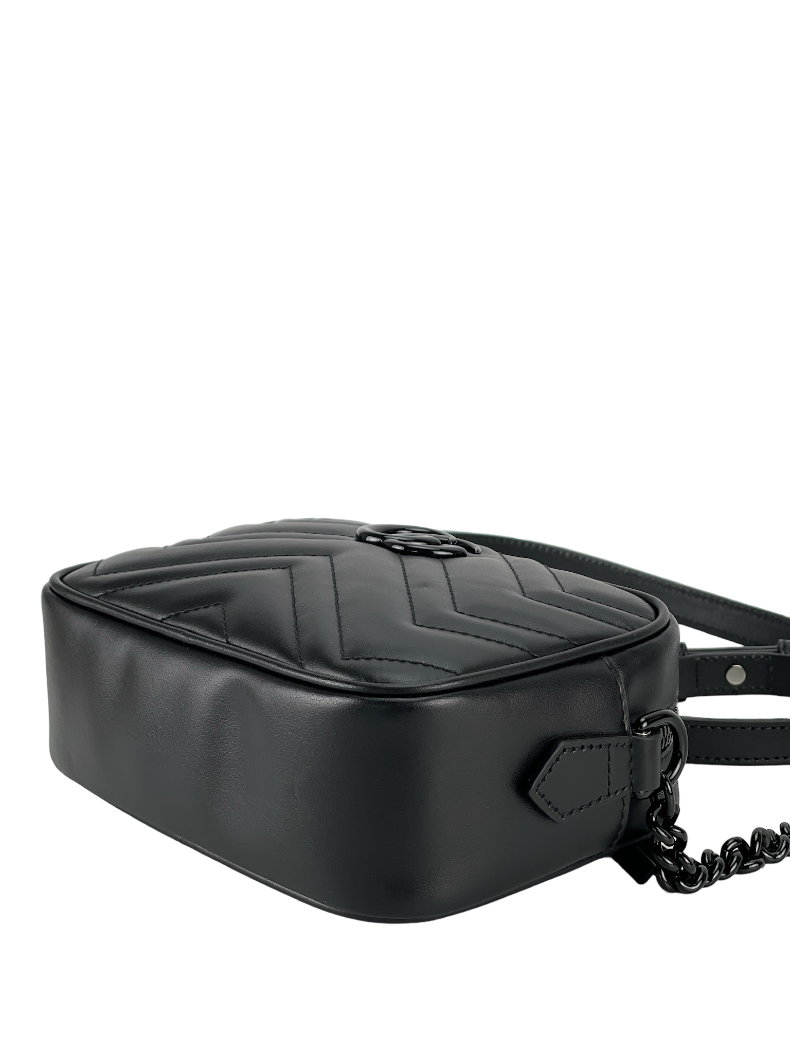 GUCCI - Black GG Marmont Camera Bag