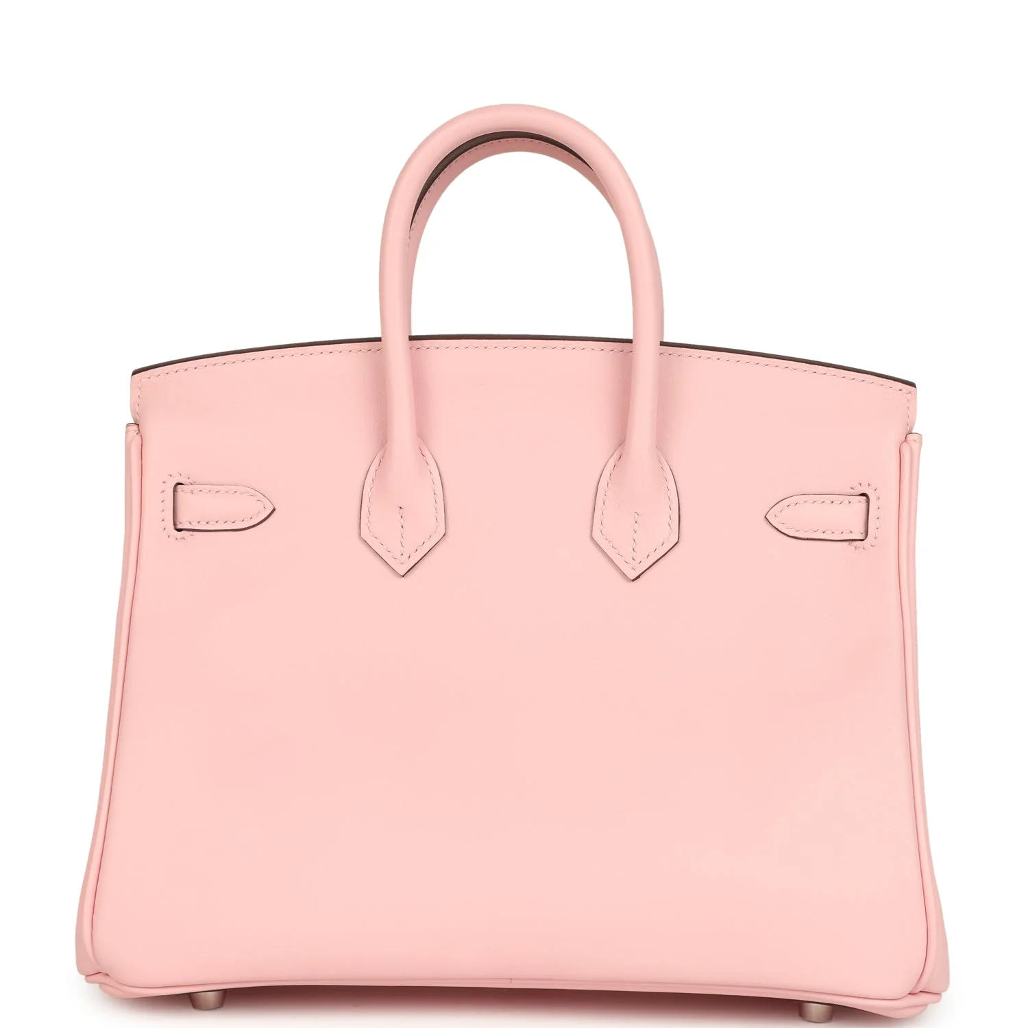 Pre-owned Hermes Birkin 25 Rose Sakura Jonathan Palladium Hardware