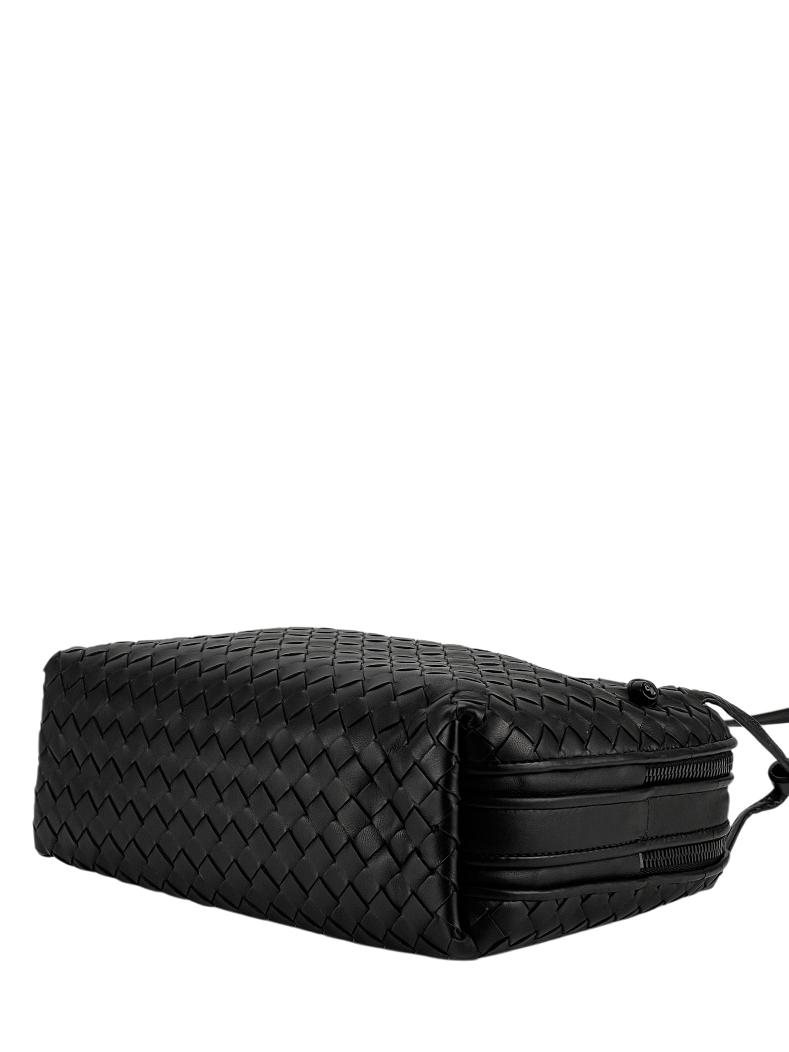 BOTTEGA VENETA - Black Nodini Intrecciato Crossbody Bag