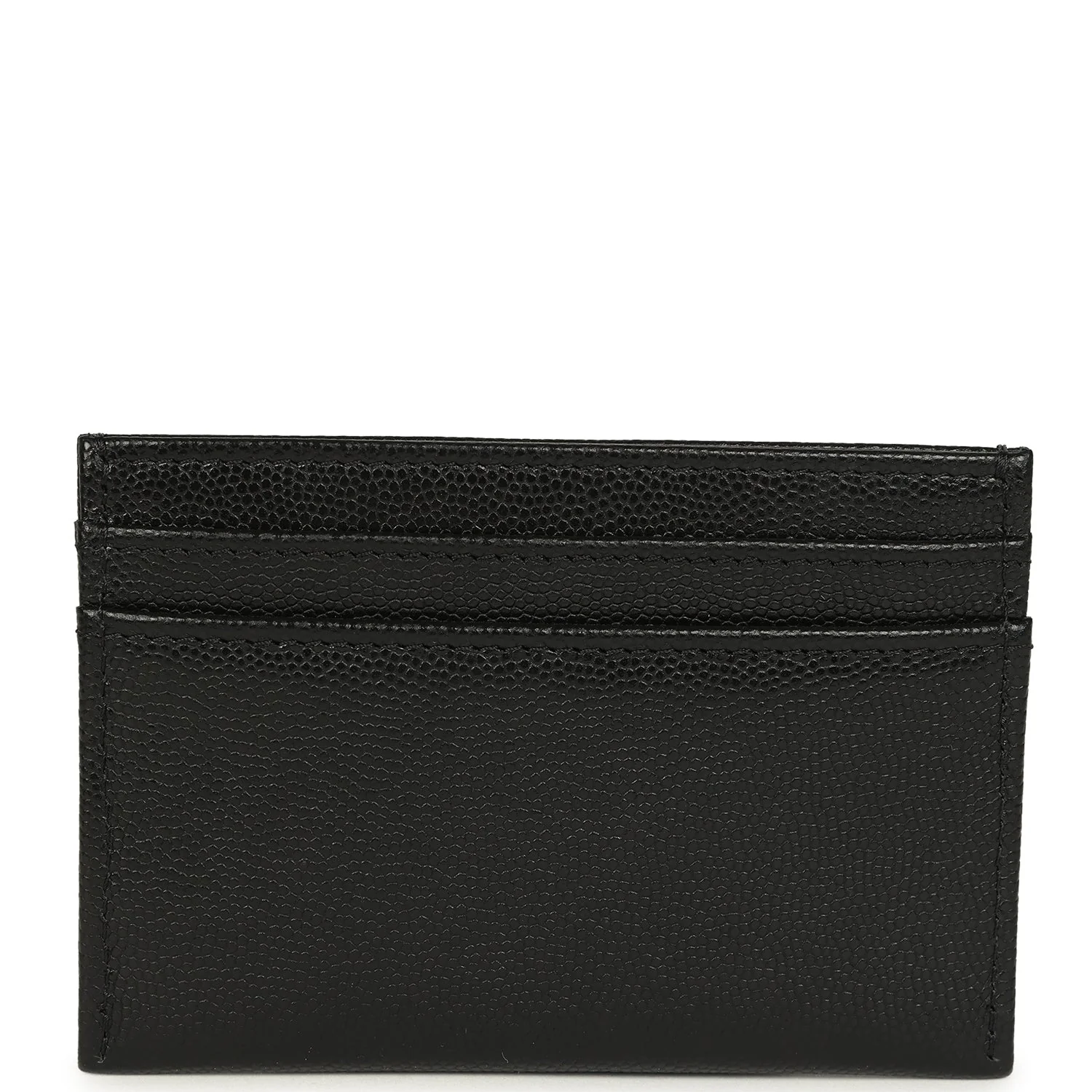 Chanel Classic CC Card Holder Wallet Black Shiny Caviar