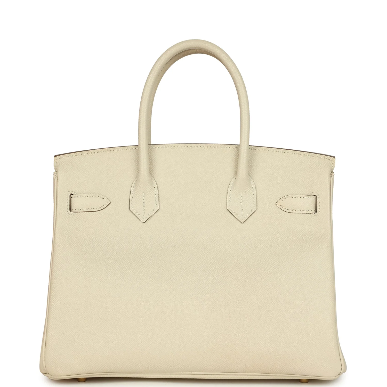 Pre-owned Hermes Birkin 30 Craie Epsom Gold Hardware