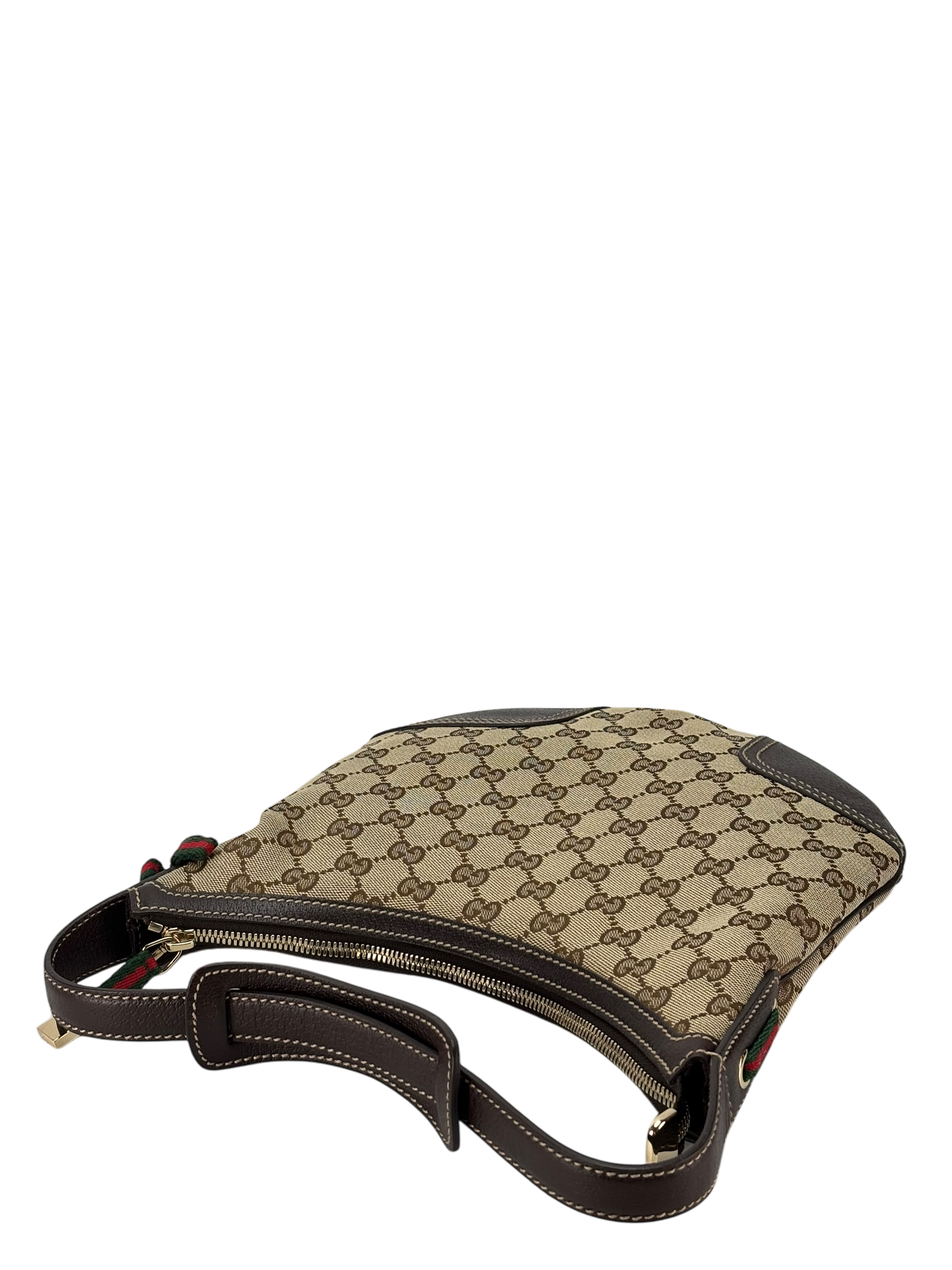 GUCCI - Brown Princess Shelly GG Canvas Shoulder bag